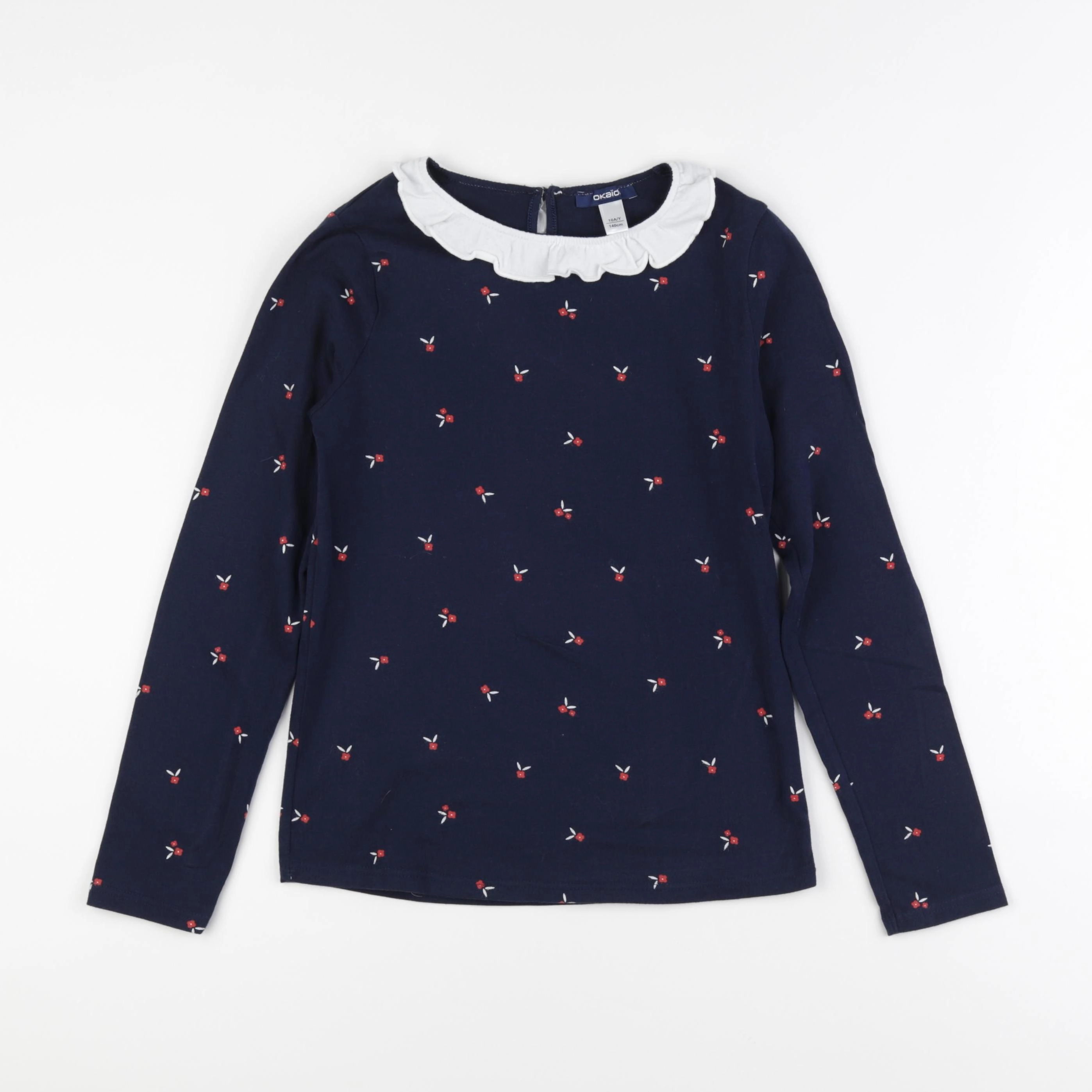 Okaidi - tee-shirt bleu - 10 ans