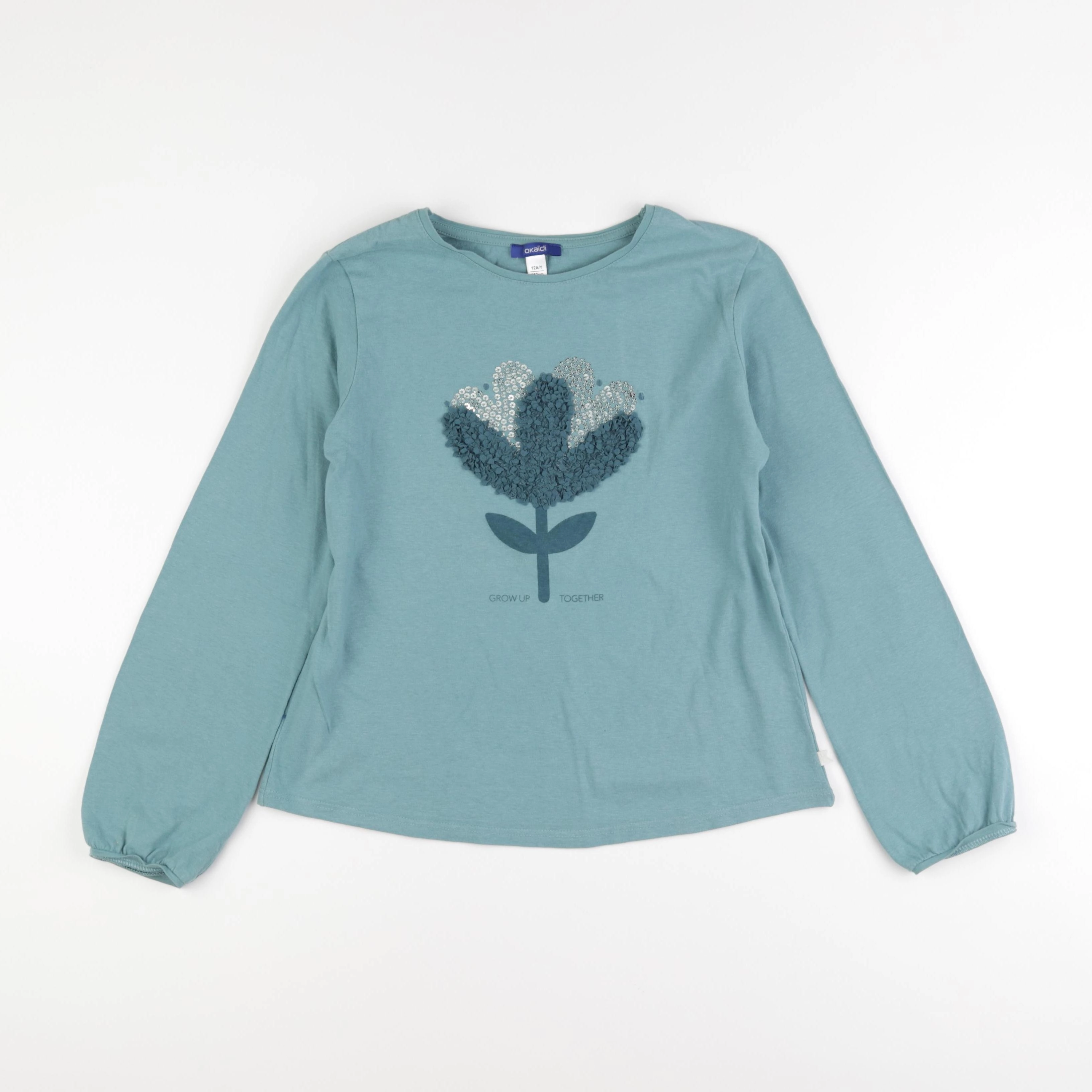 Okaidi - tee-shirt bleu - 12 ans
