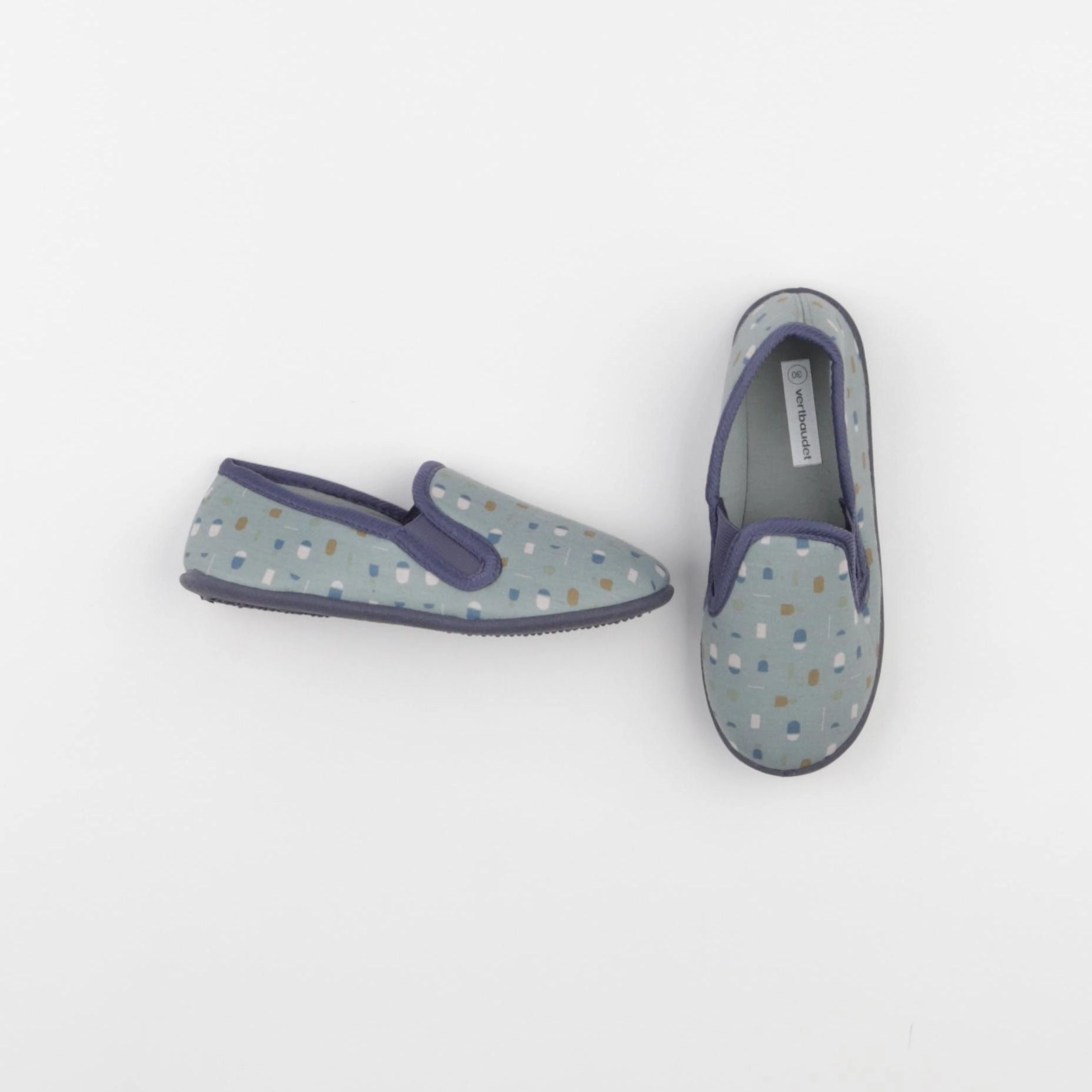 Vertbaudet - chaussons bleu - pointure 30