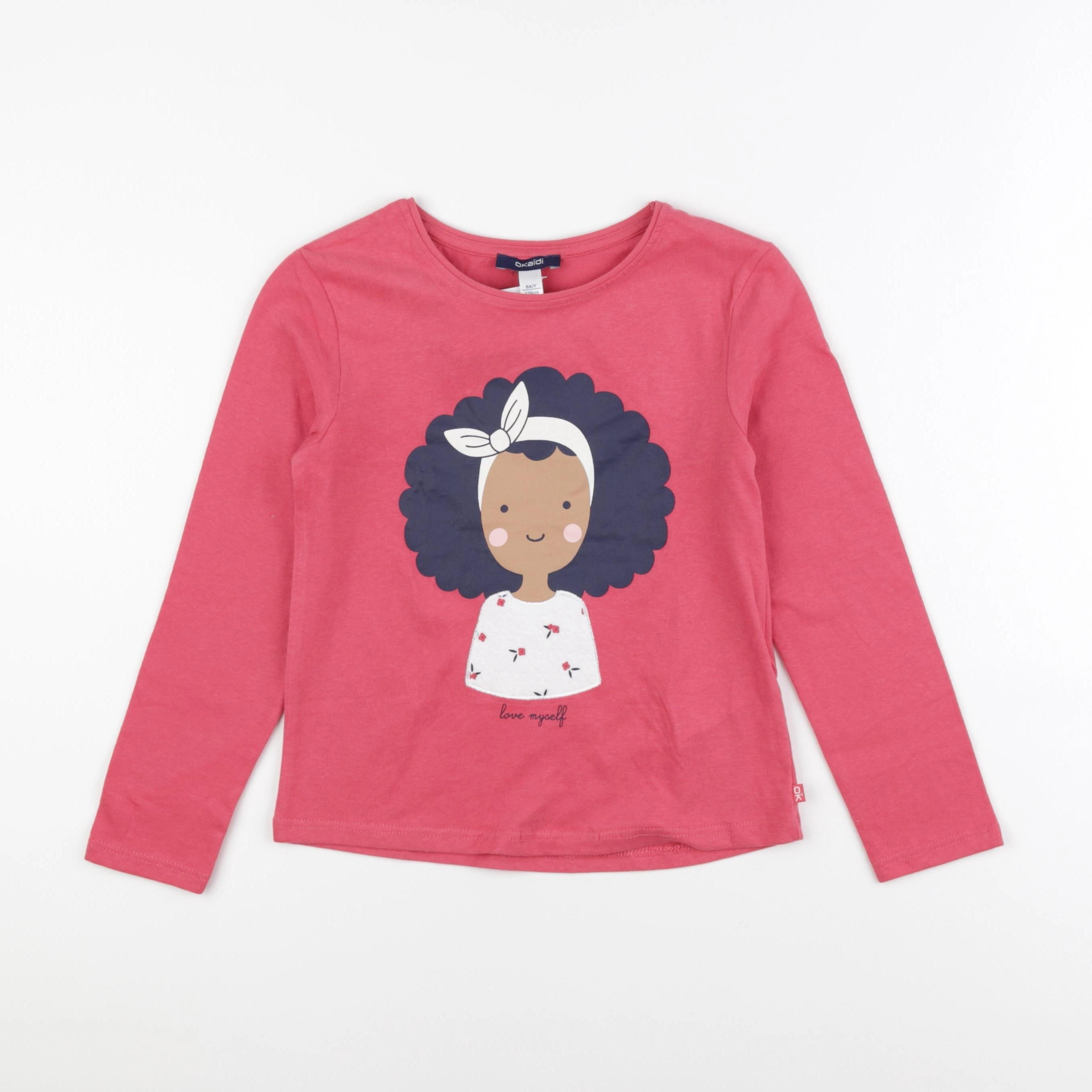 Okaidi - tee-shirt rose - 8 ans