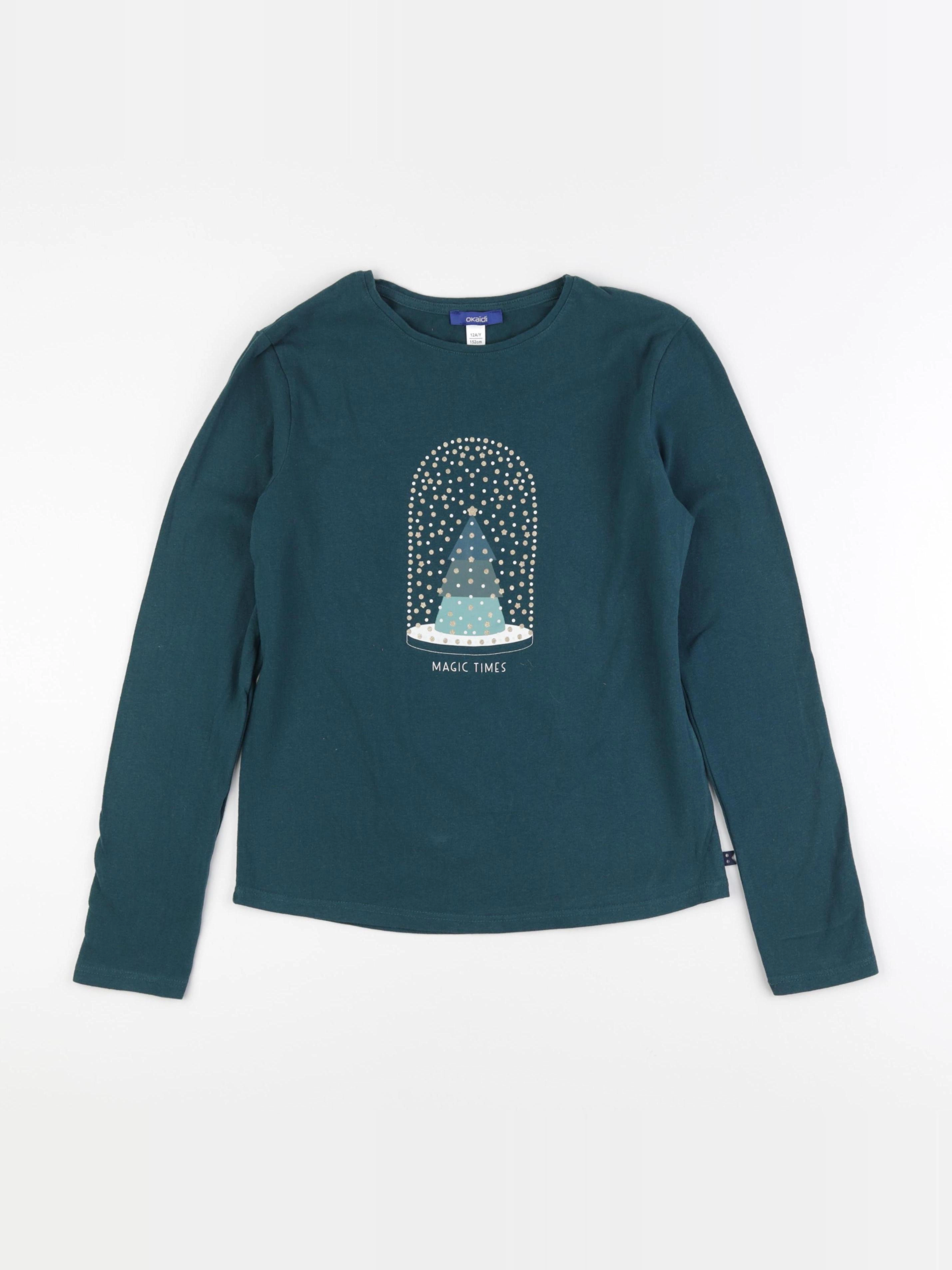 Okaidi - tee-shirt vert - 12 ans