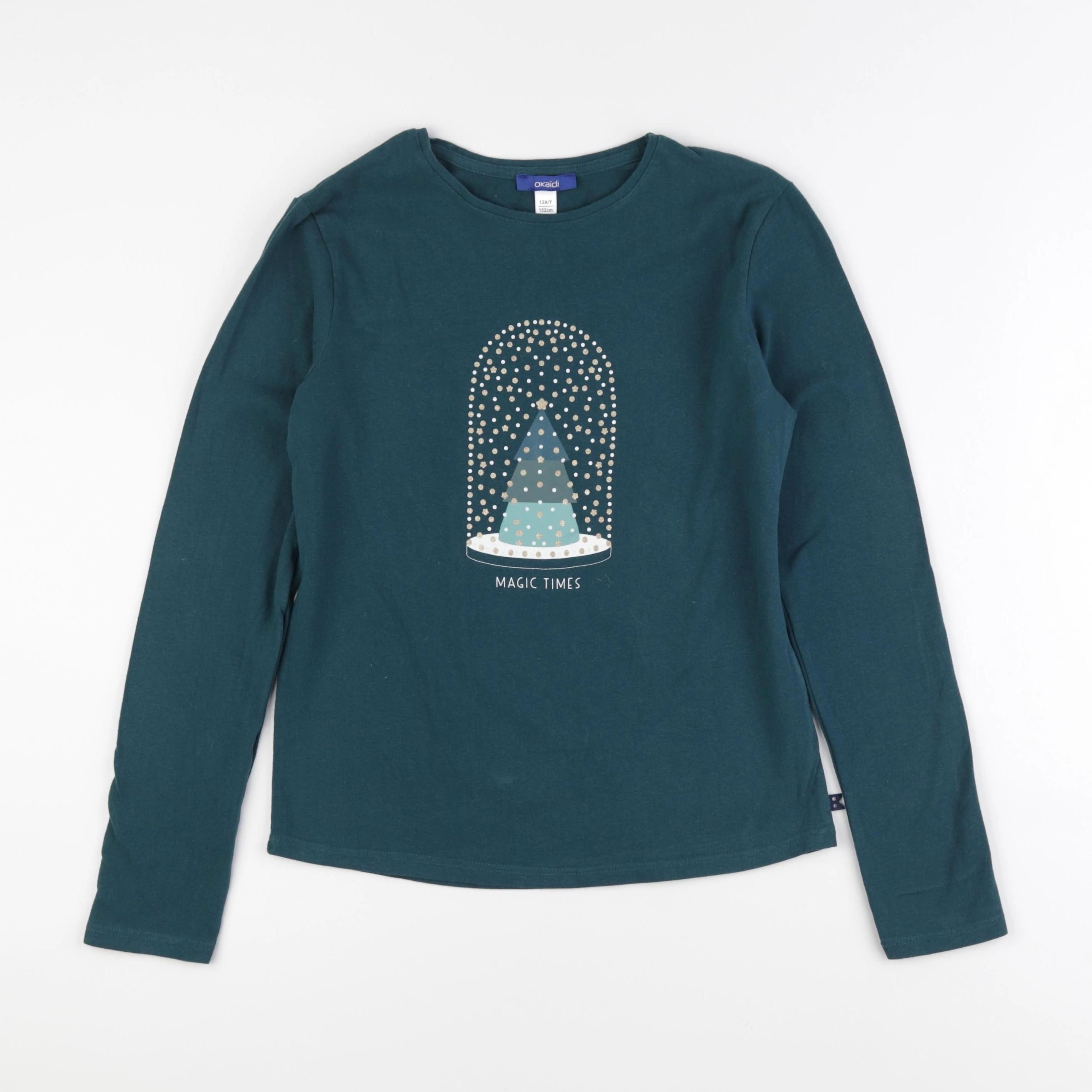 Okaidi - tee-shirt vert - 12 ans