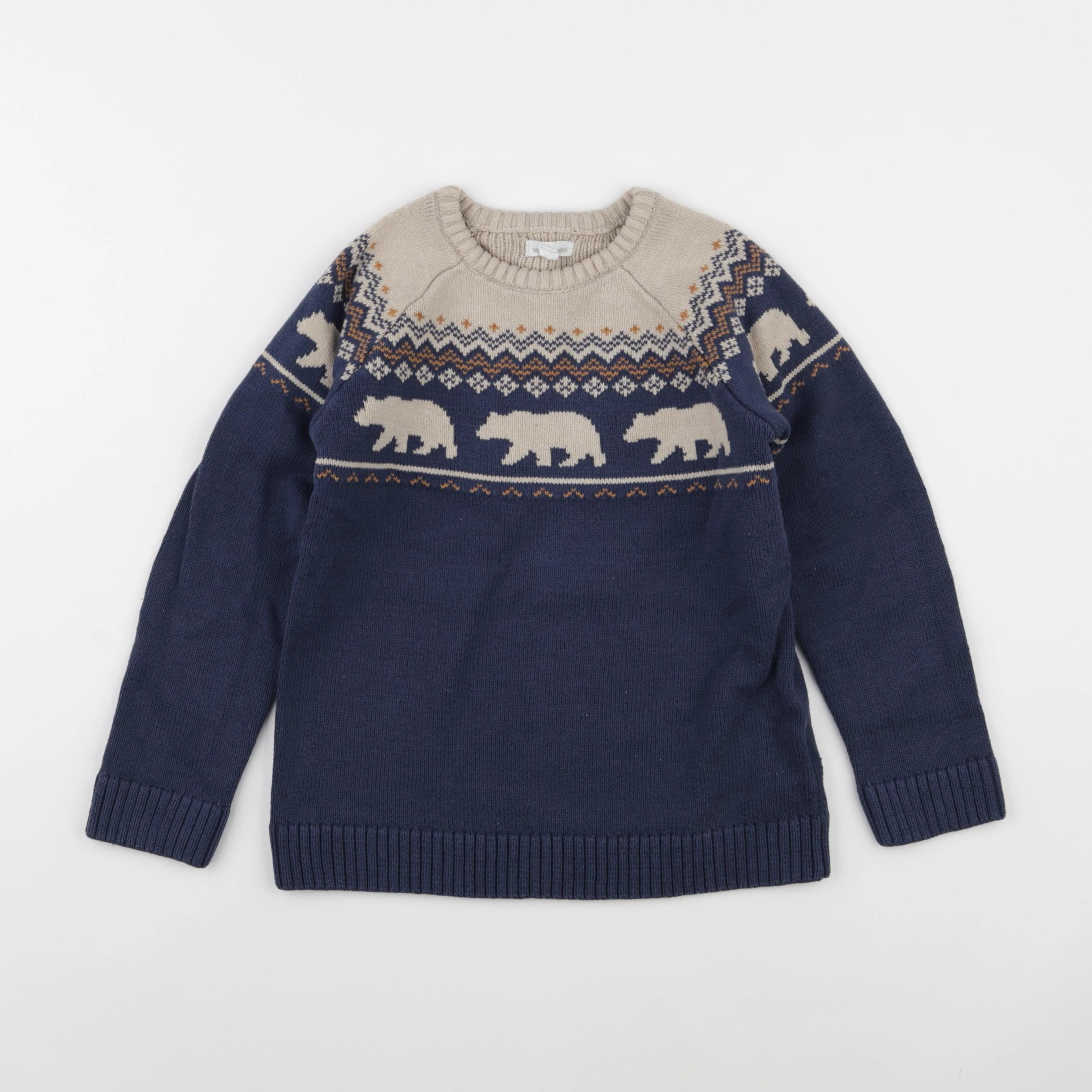 Vertbaudet - pull bleu - 8 ans