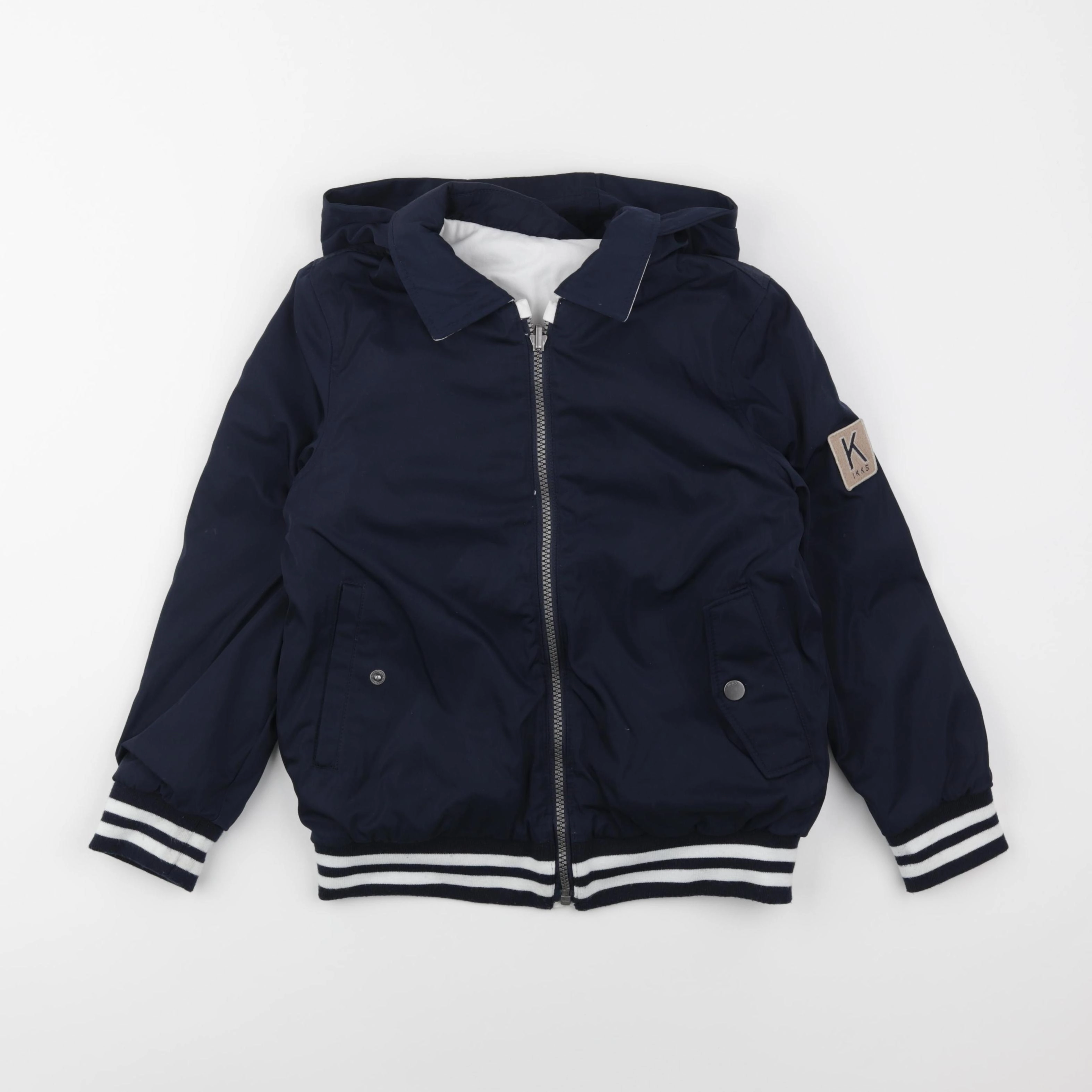 IKKS - veste réversible bleu - 8 ans