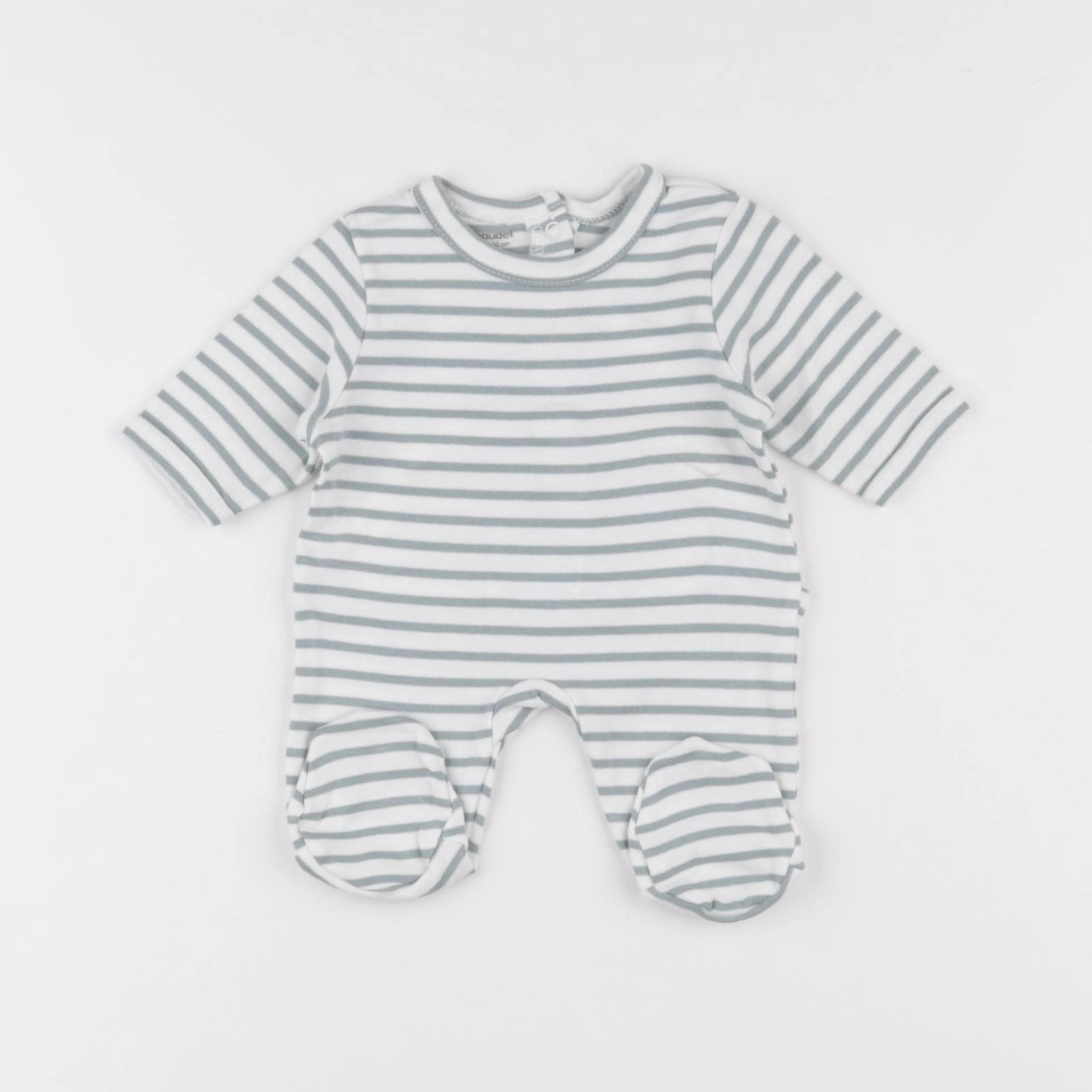 Vertbaudet - pyjama coton vert - 0 mois