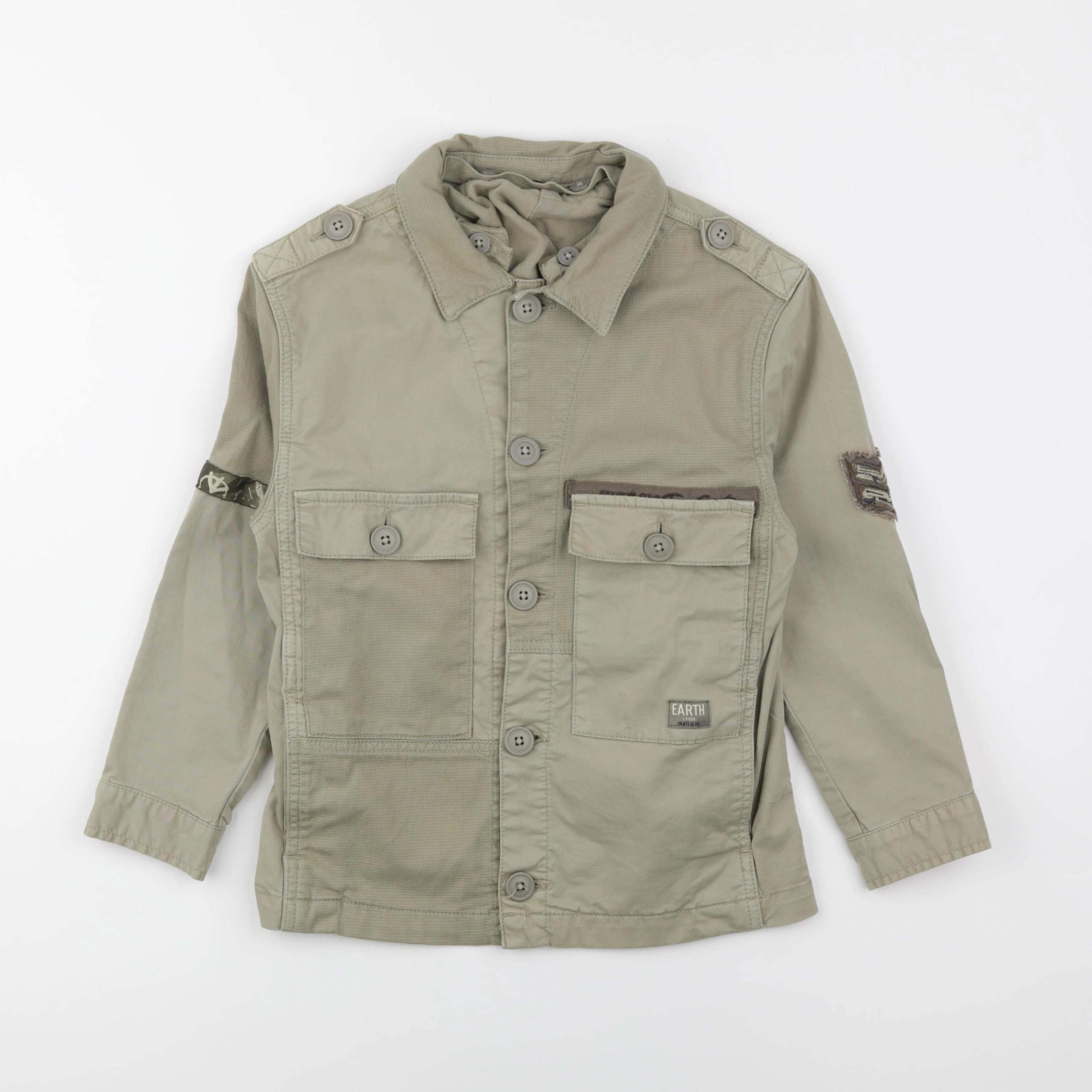 IKKS - veste imprimé au dos vert - 8 ans
