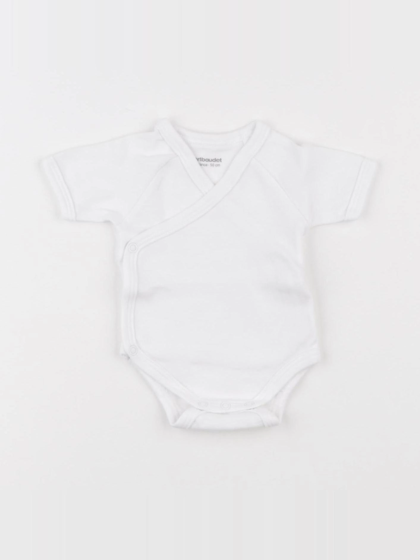 Vertbaudet - body blanc - 0 mois