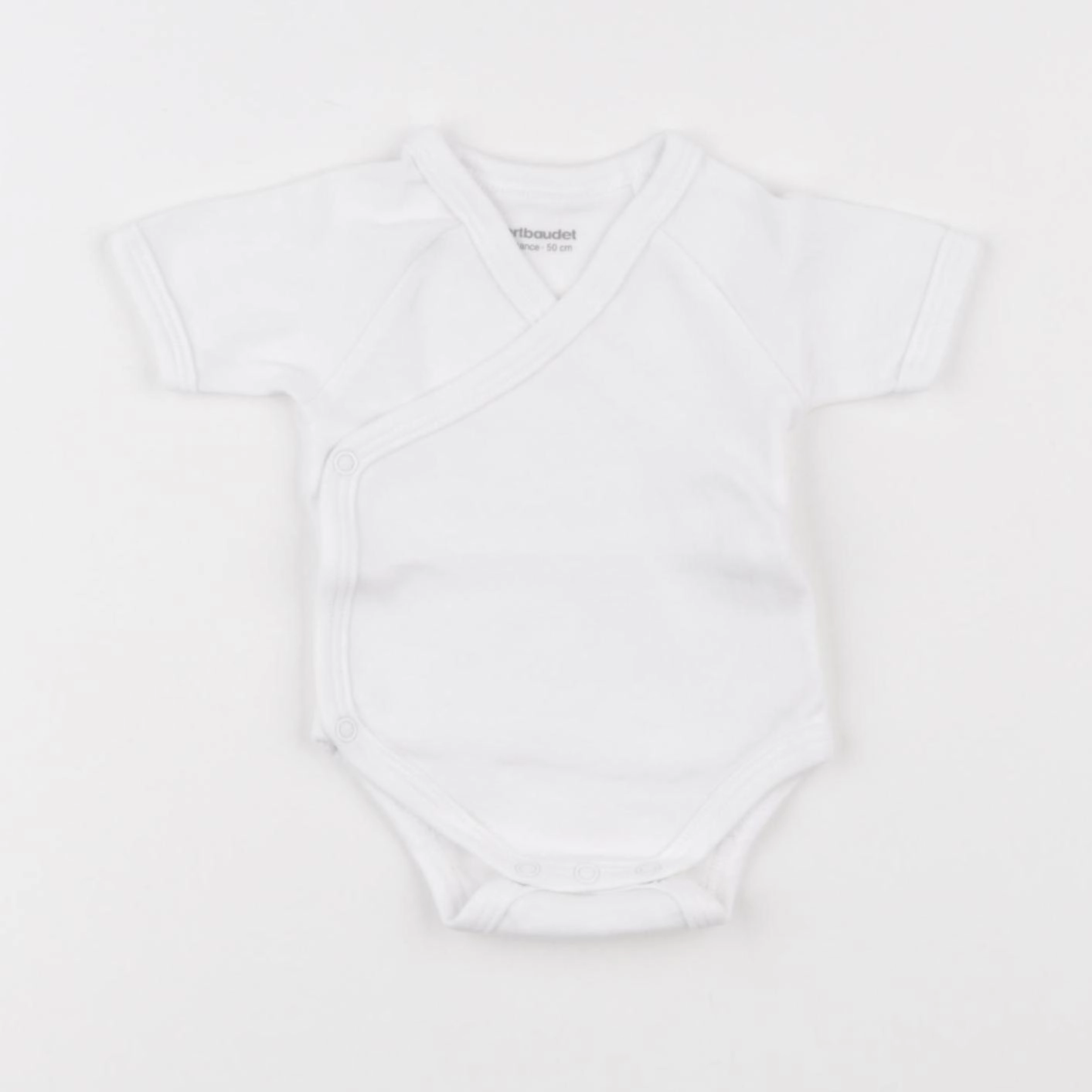 Vertbaudet - body blanc - 0 mois