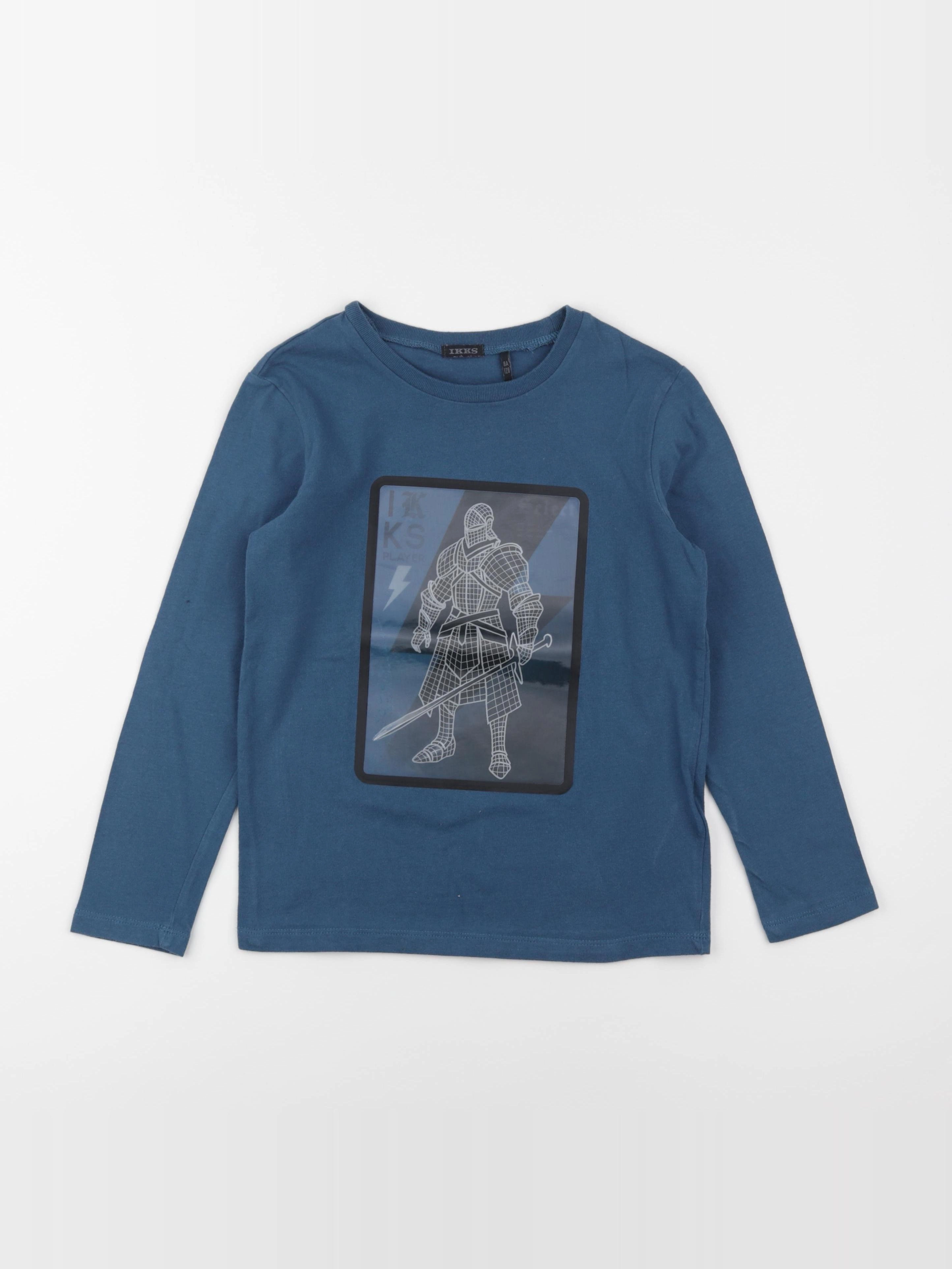 IKKS - tee-shirt bleu - 8 ans