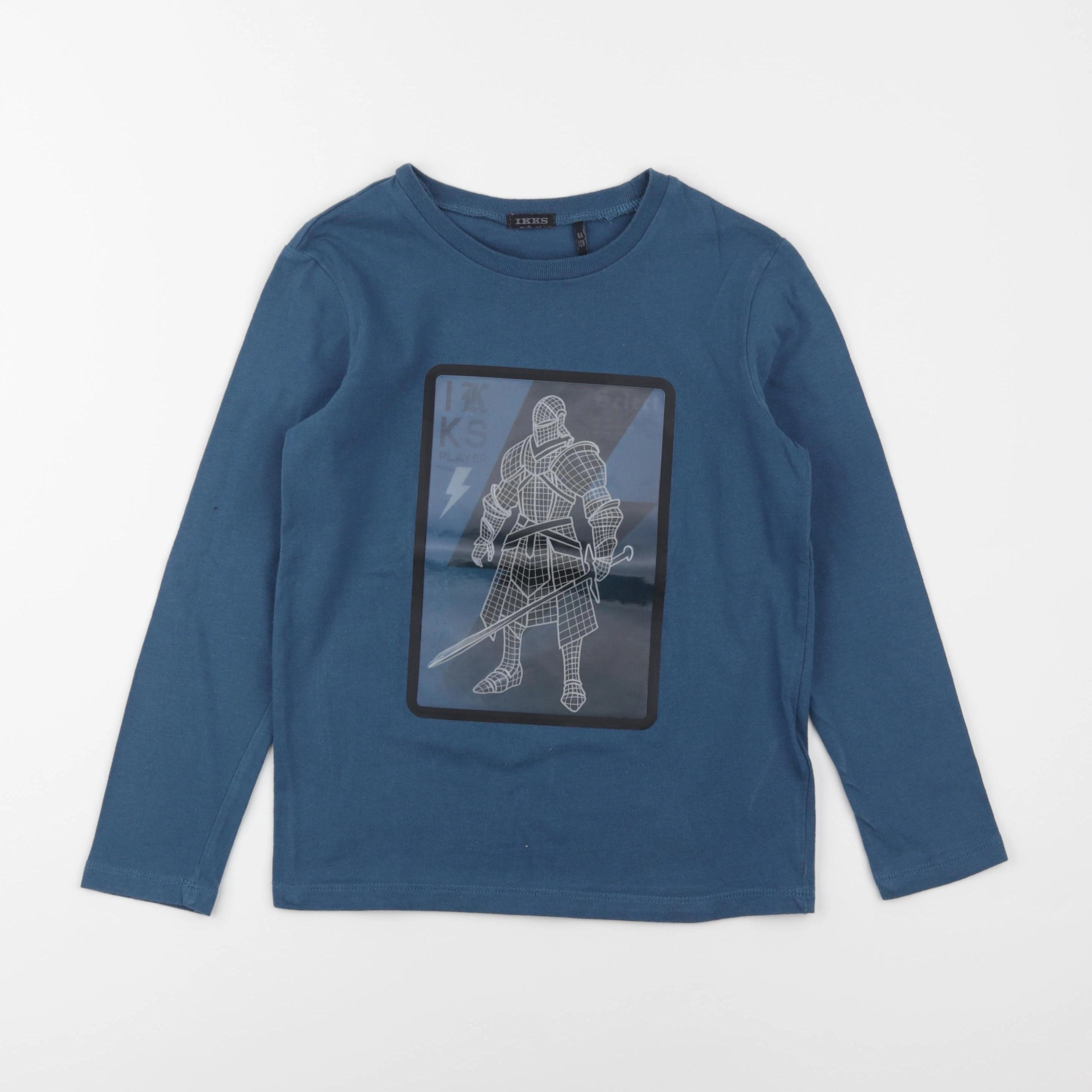 IKKS - tee-shirt bleu - 8 ans