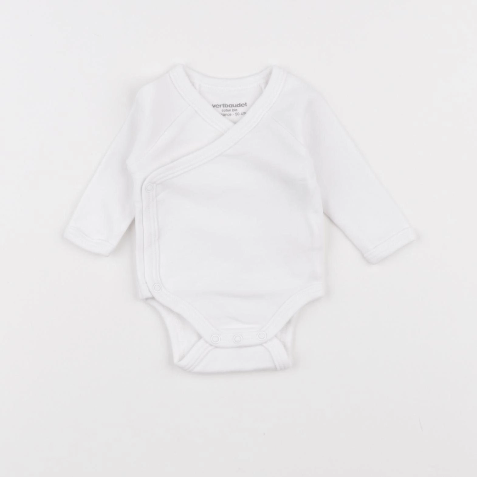 Vertbaudet - body blanc - 0 mois