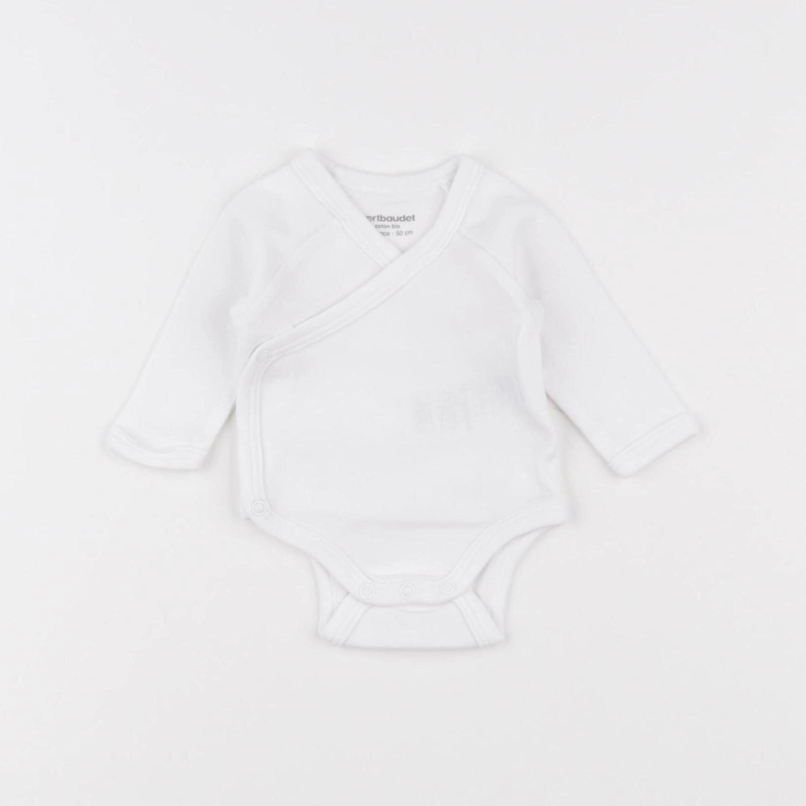 Vertbaudet - body blanc - 0 mois