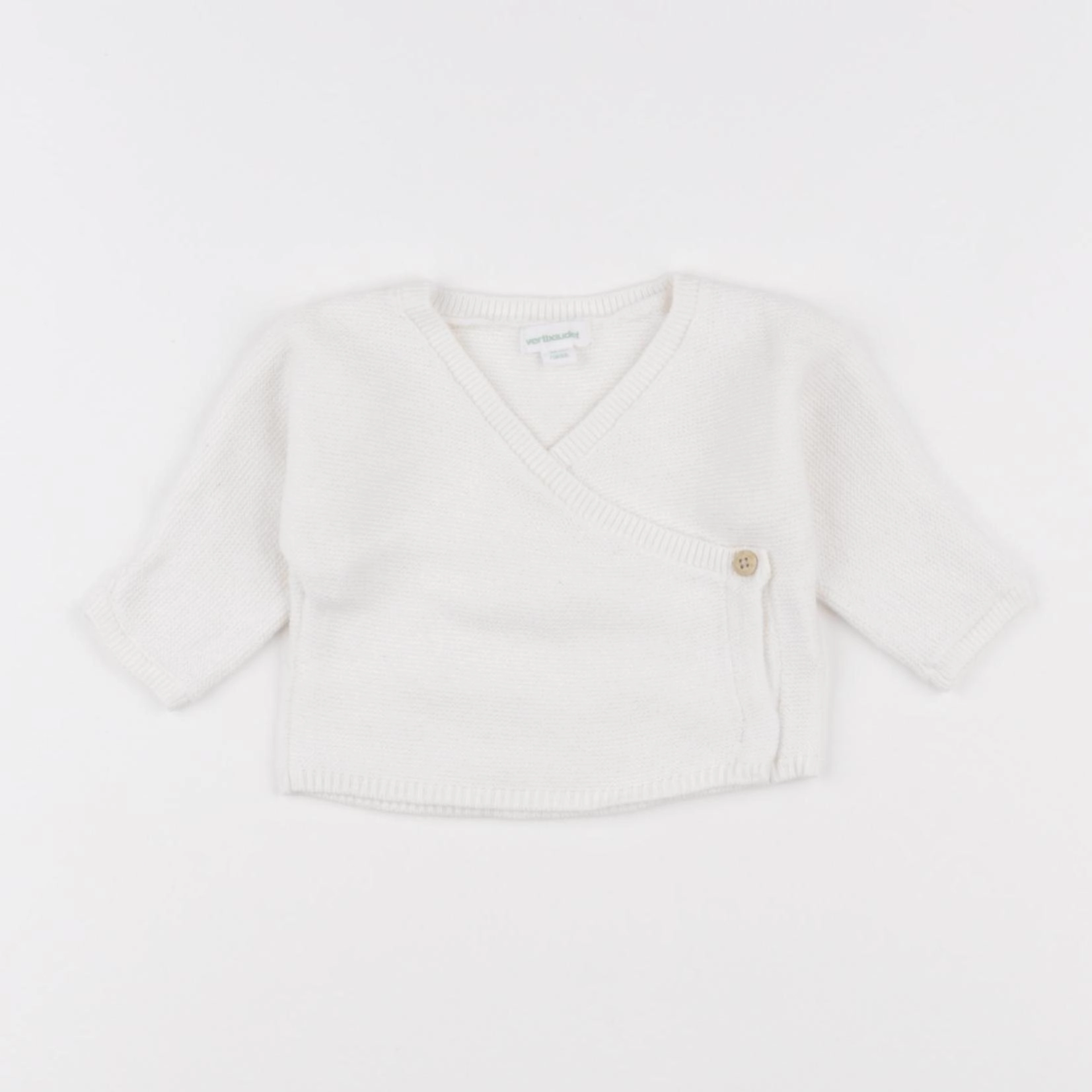 Vertbaudet - gilet blanc - 0 mois