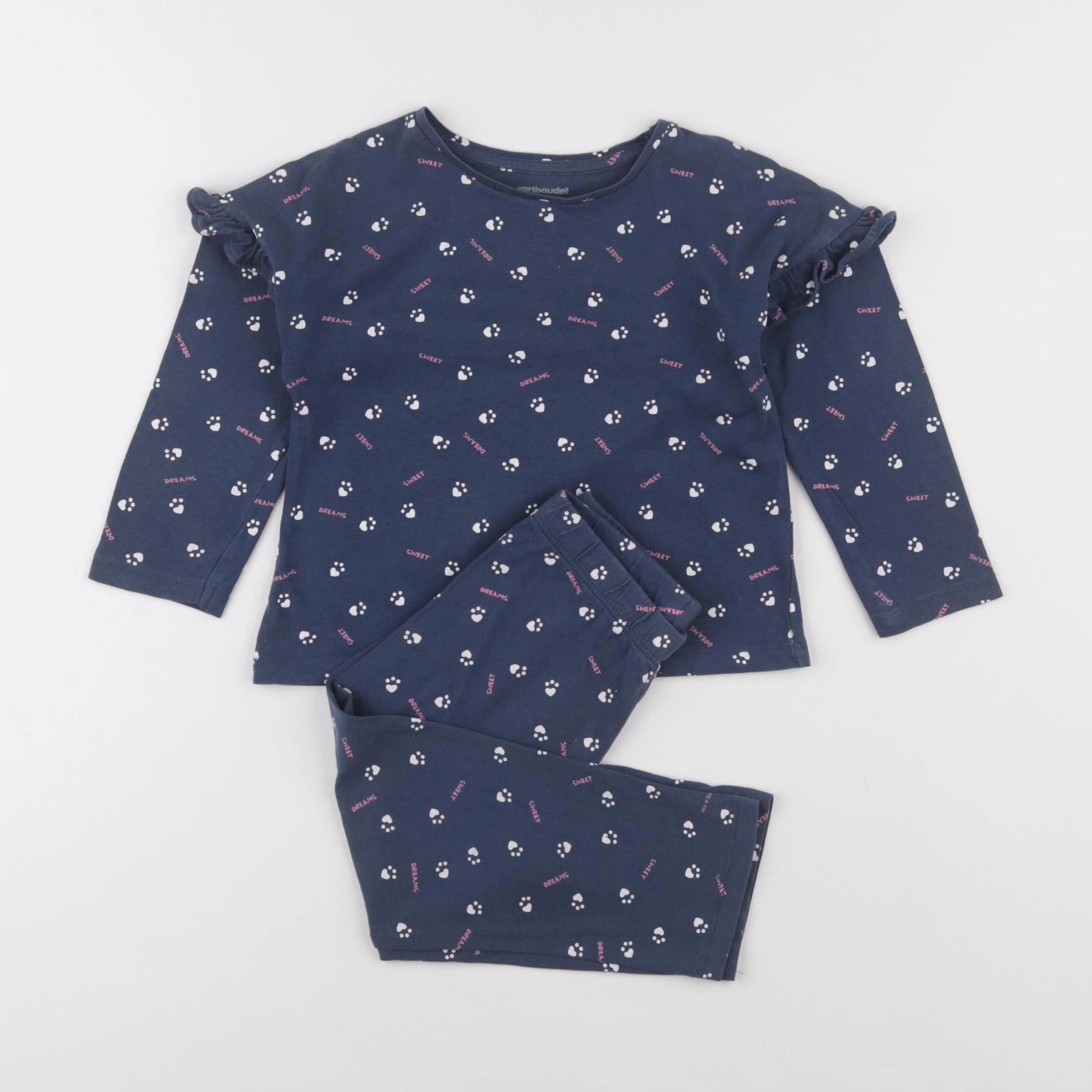 Vertbaudet - pyjama coton bleu - 3 ans