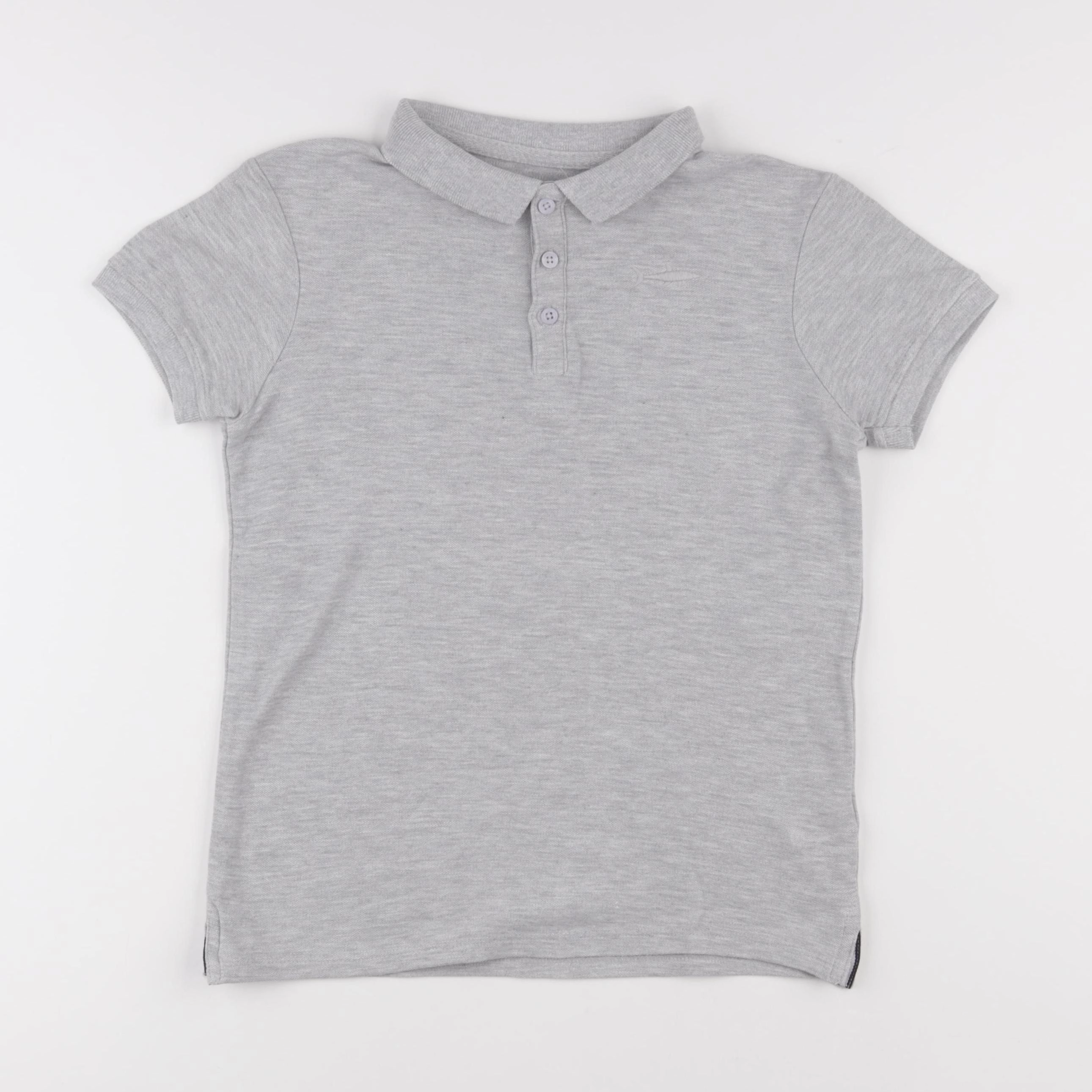 Vertbaudet - polo gris - 10 ans