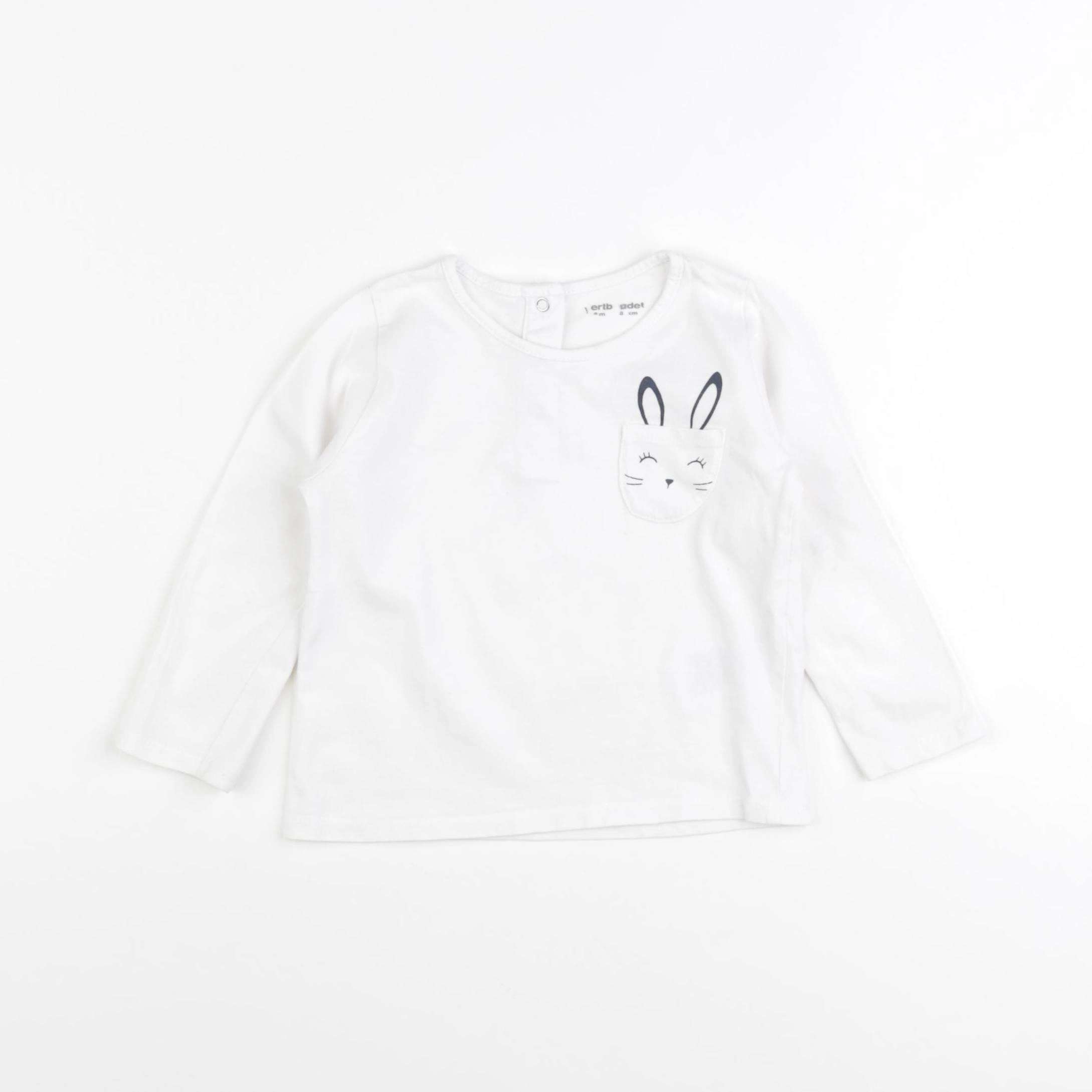Vertbaudet - tee-shirt blanc - 18 mois