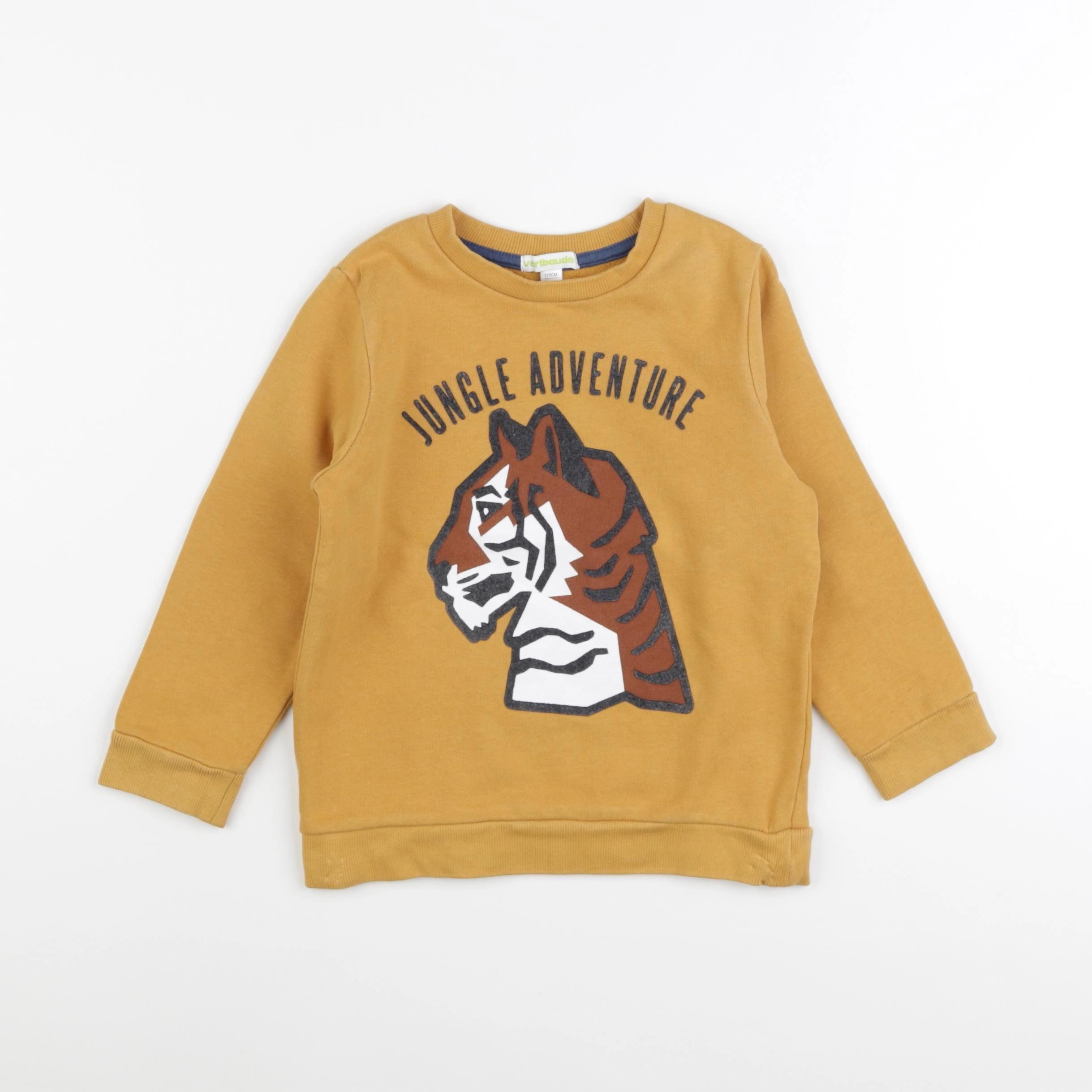 Vertbaudet - sweat jaune - 5 ans