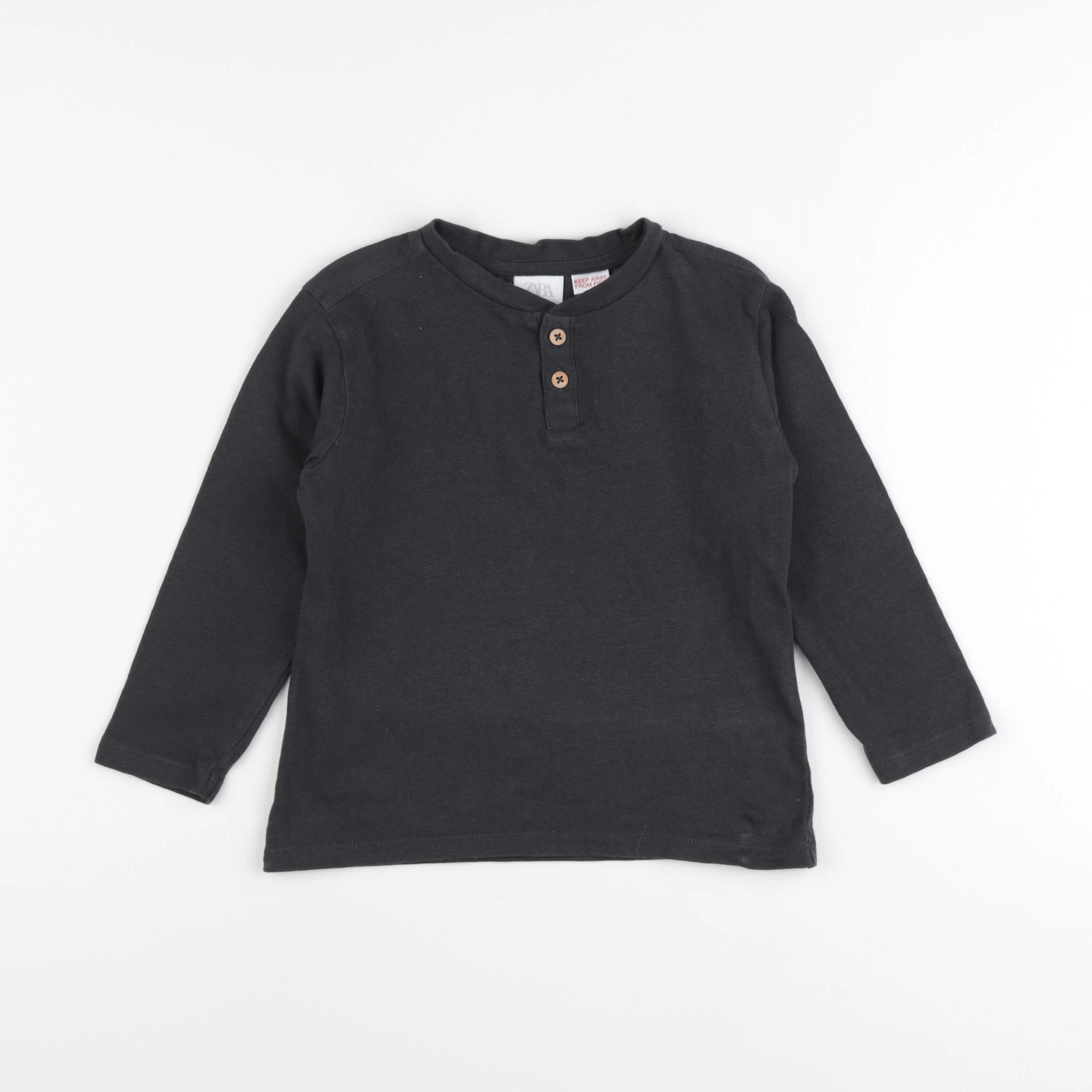 Zara - tee-shirt gris - 2/3 ans