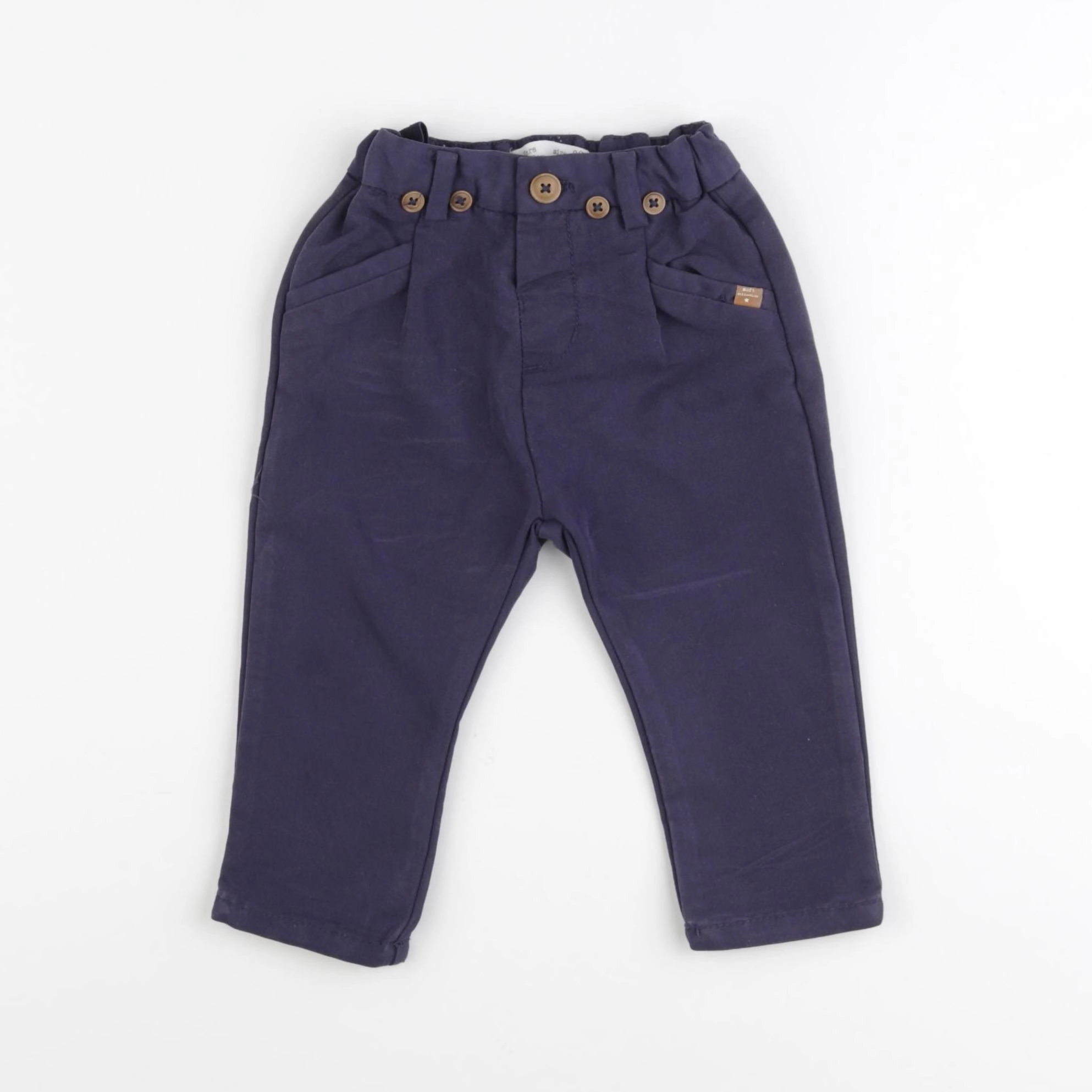 Zara - pantalon bleu - 9/12 mois