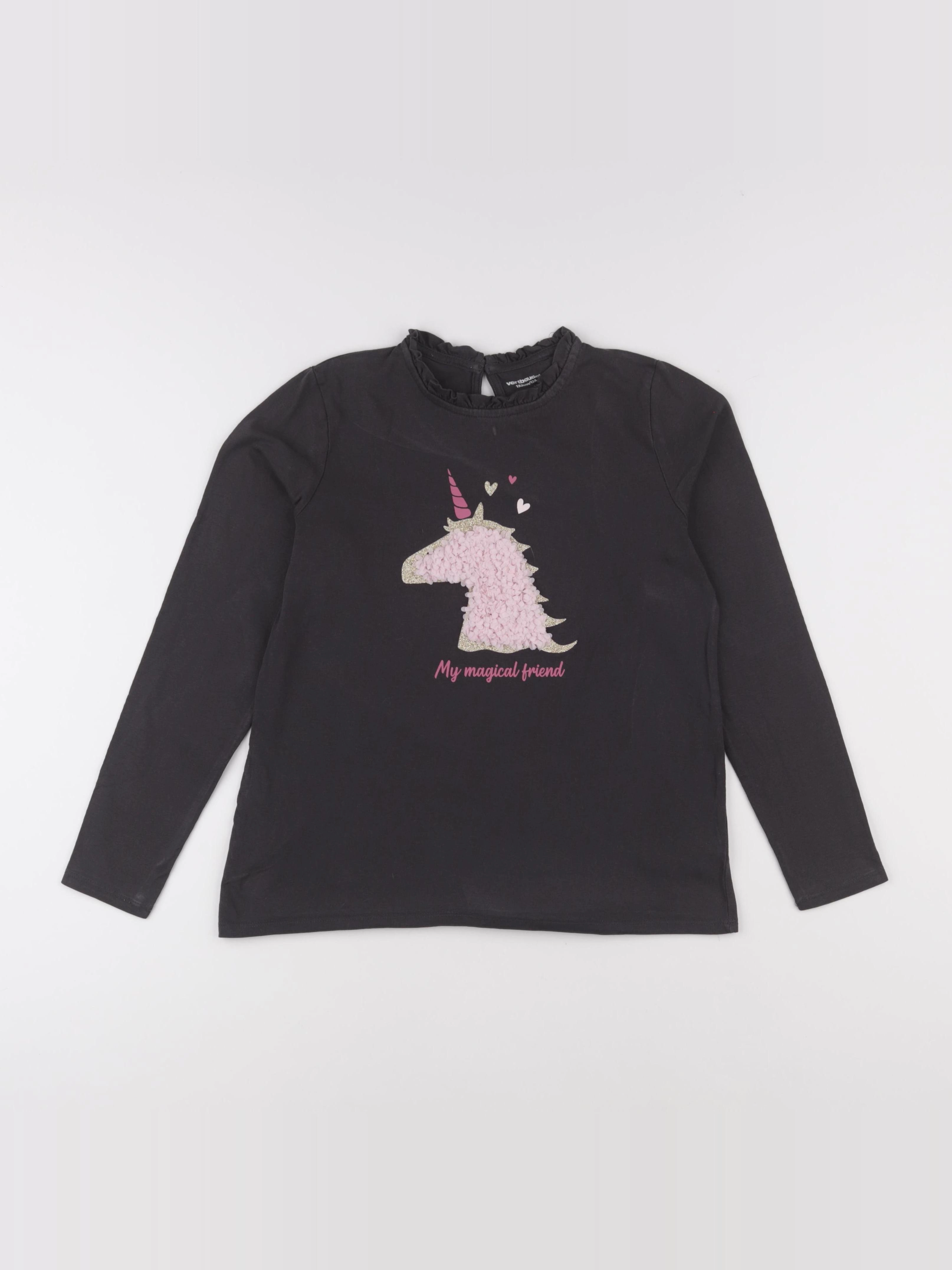 Vertbaudet - tee-shirt gris - 12 ans