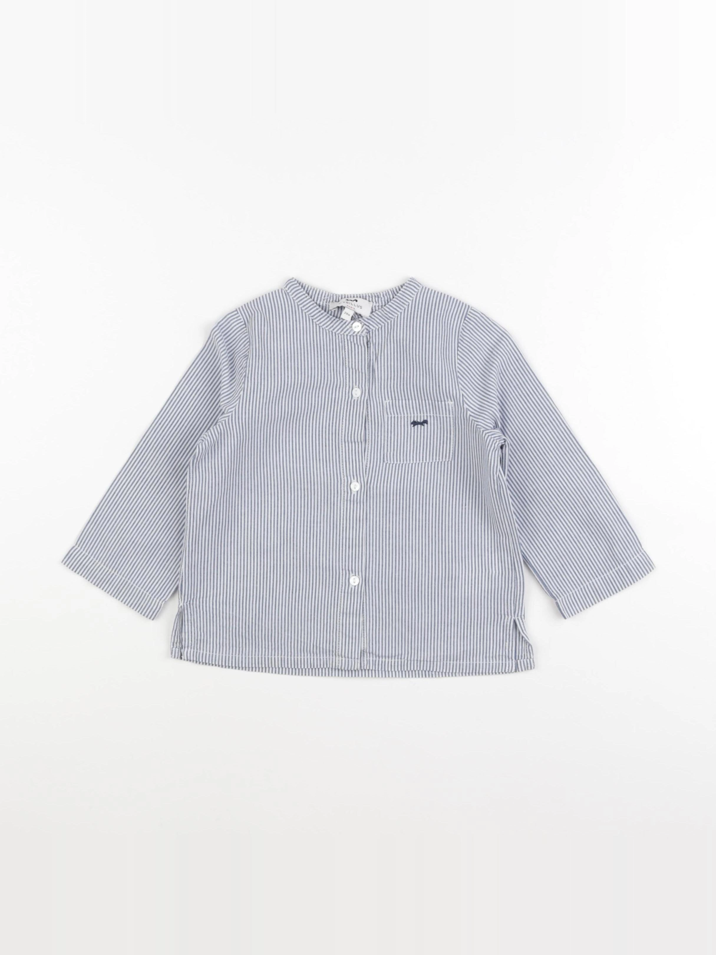Cyrillus - chemise bleu - 24 mois