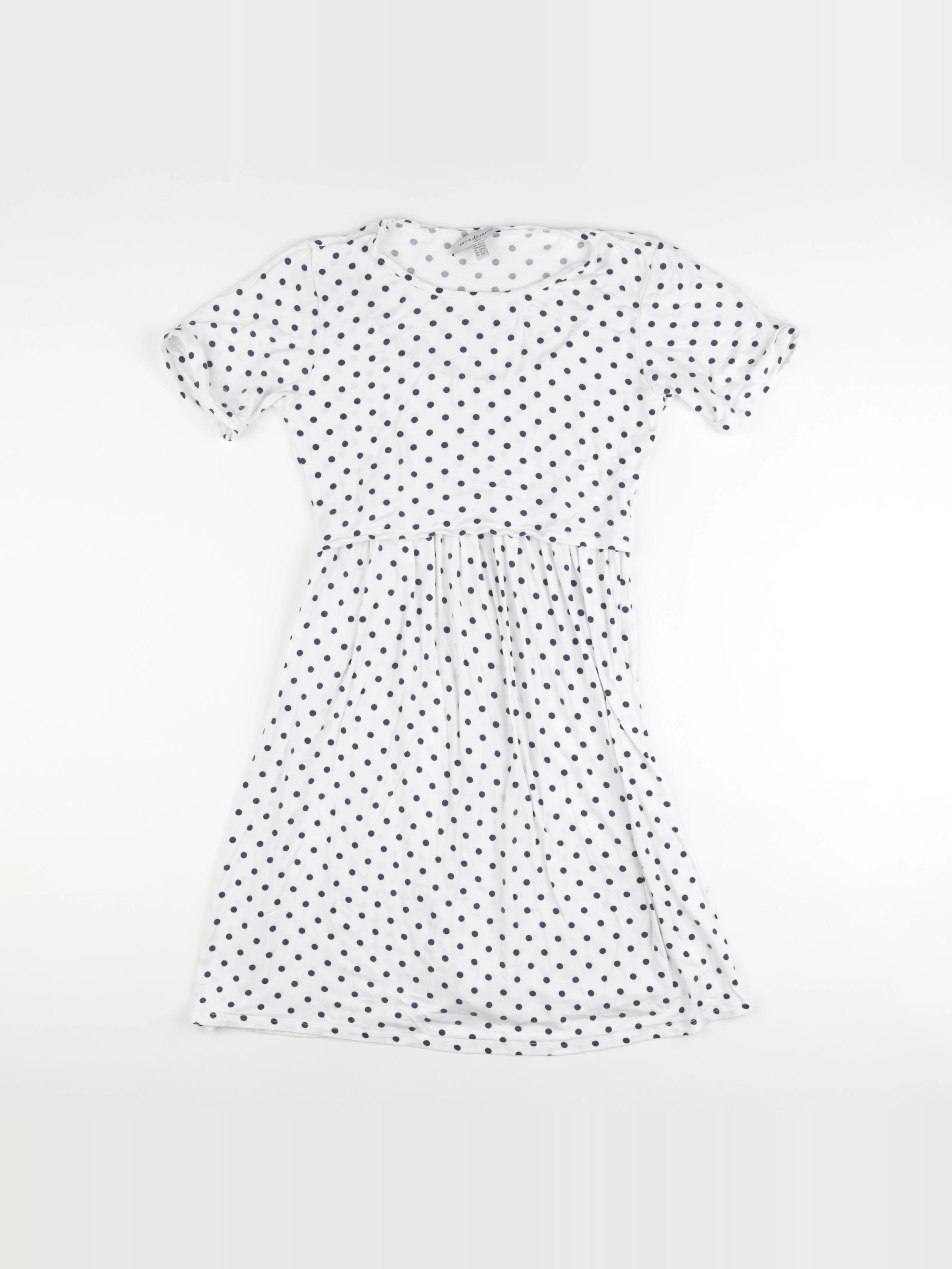 Envie de fraise - robe grossesse, allaitement blanc, bleu - 38 à 40