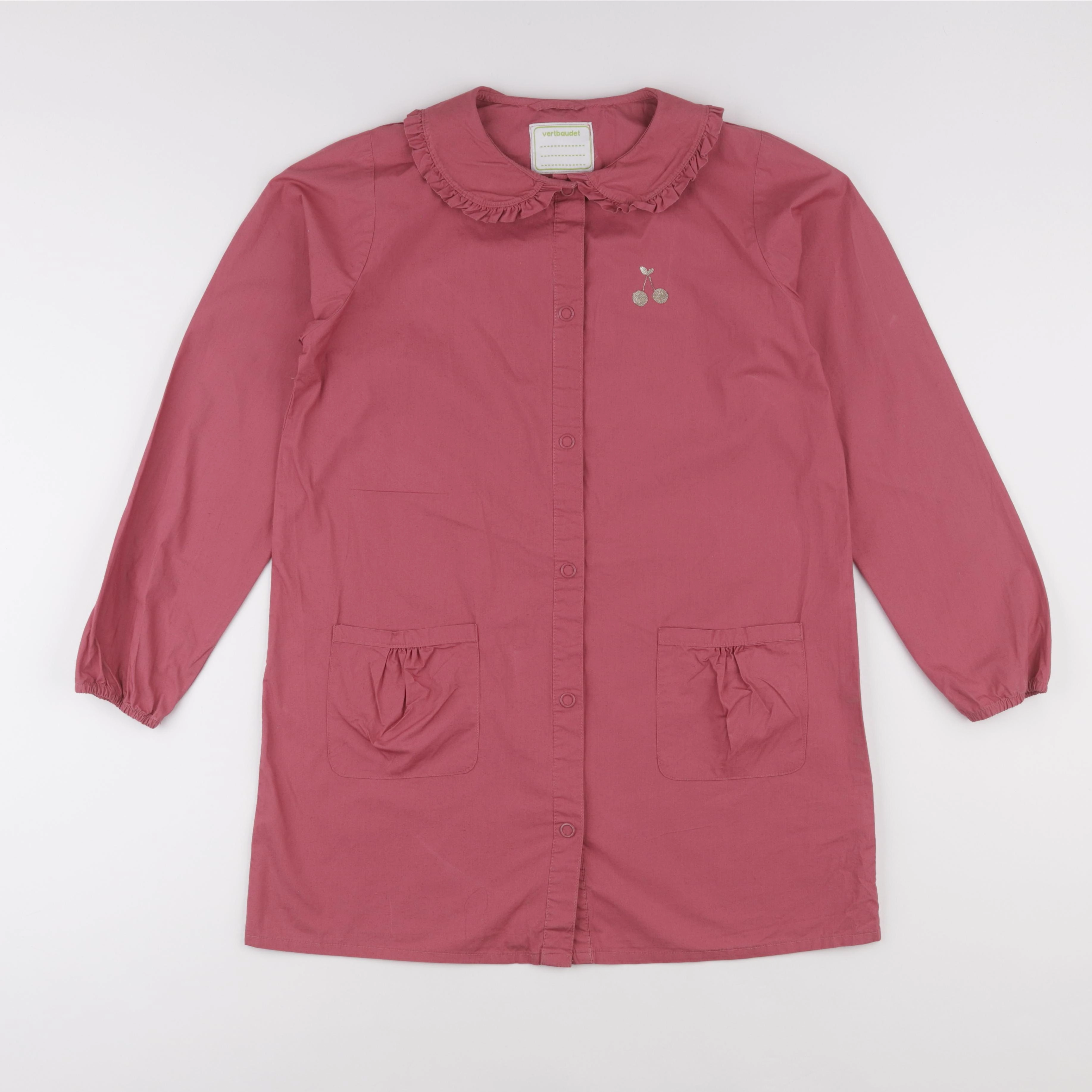 Vertbaudet - blouse d'école rose - 12 ans