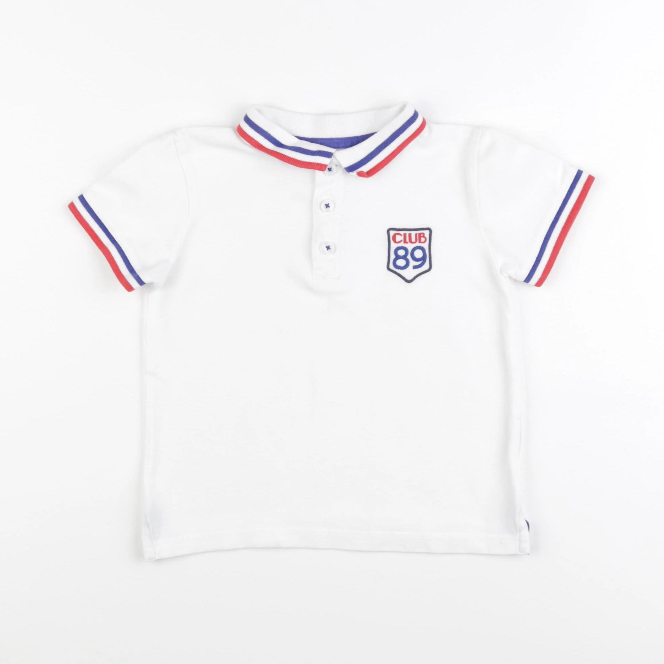 Monoprix - polo blanc, multicolore - 5 ans