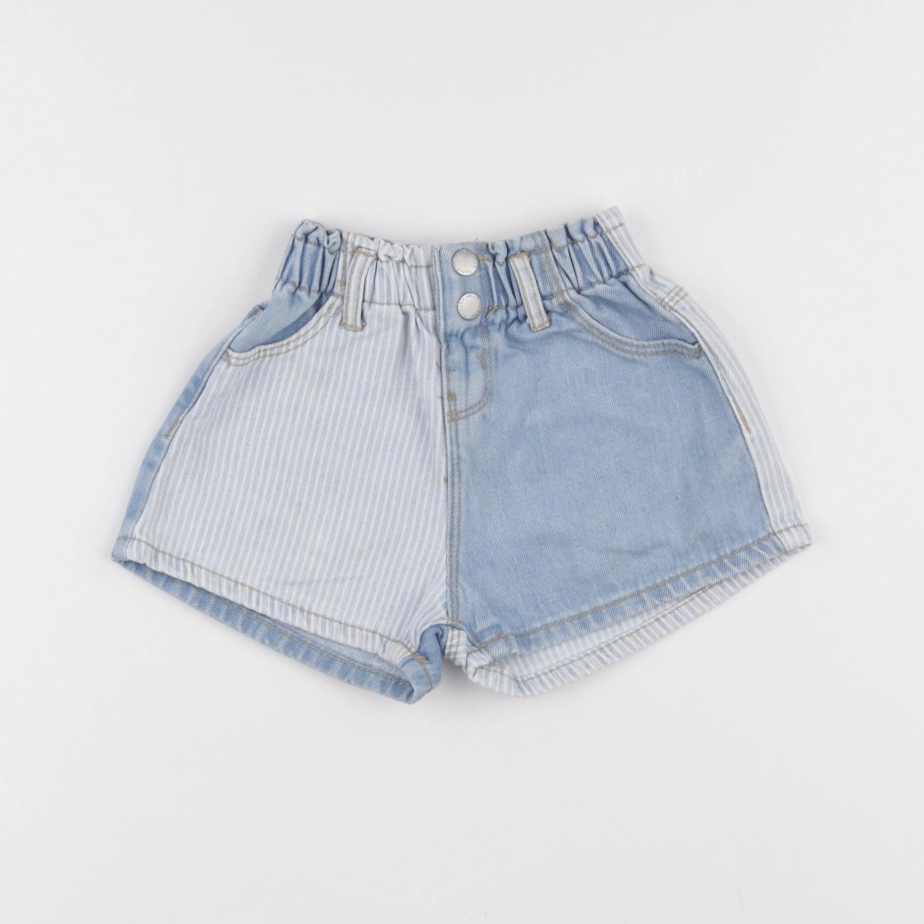 Zara - short bleu - 18/24 mois