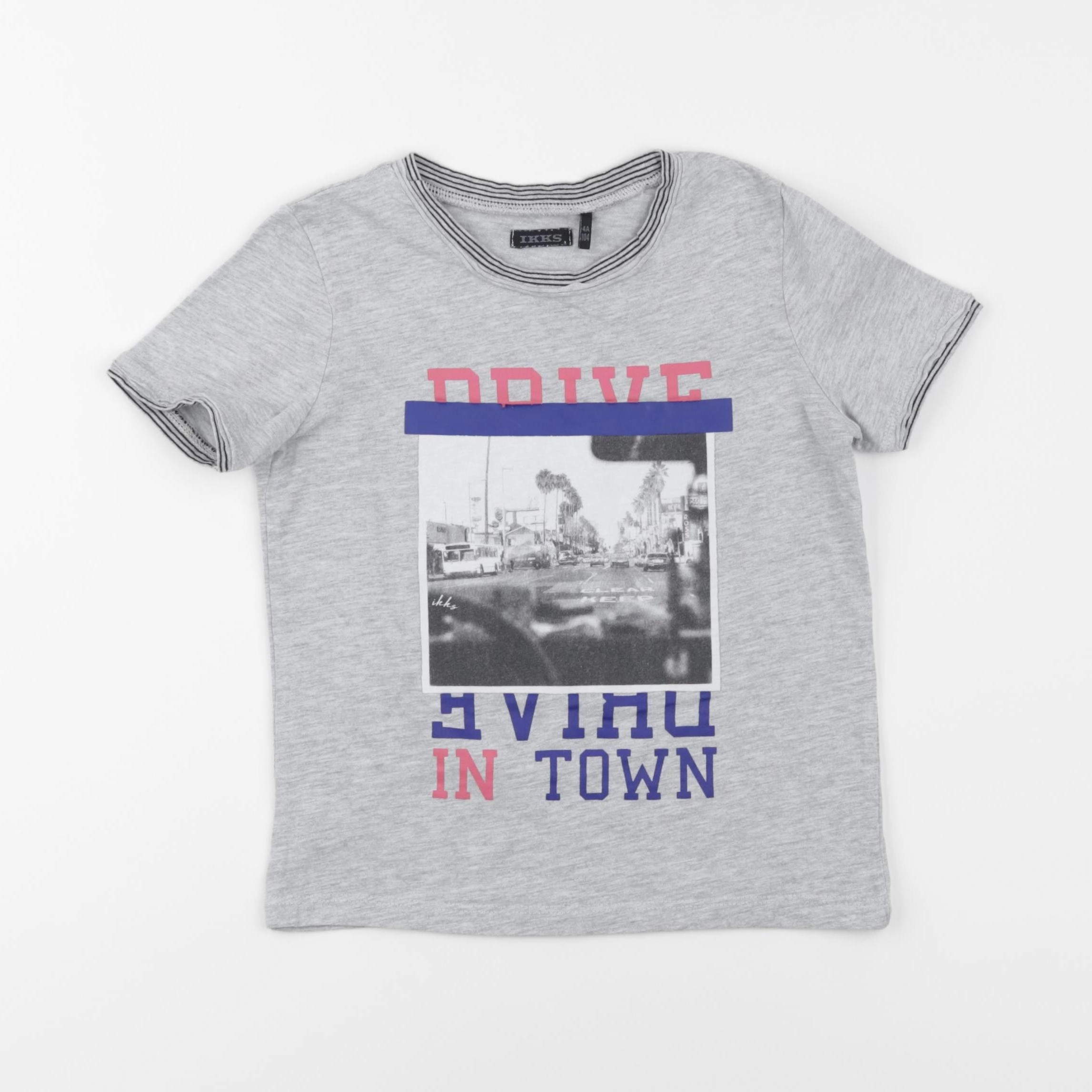 IKKS - tee-shirt gris - 4 ans