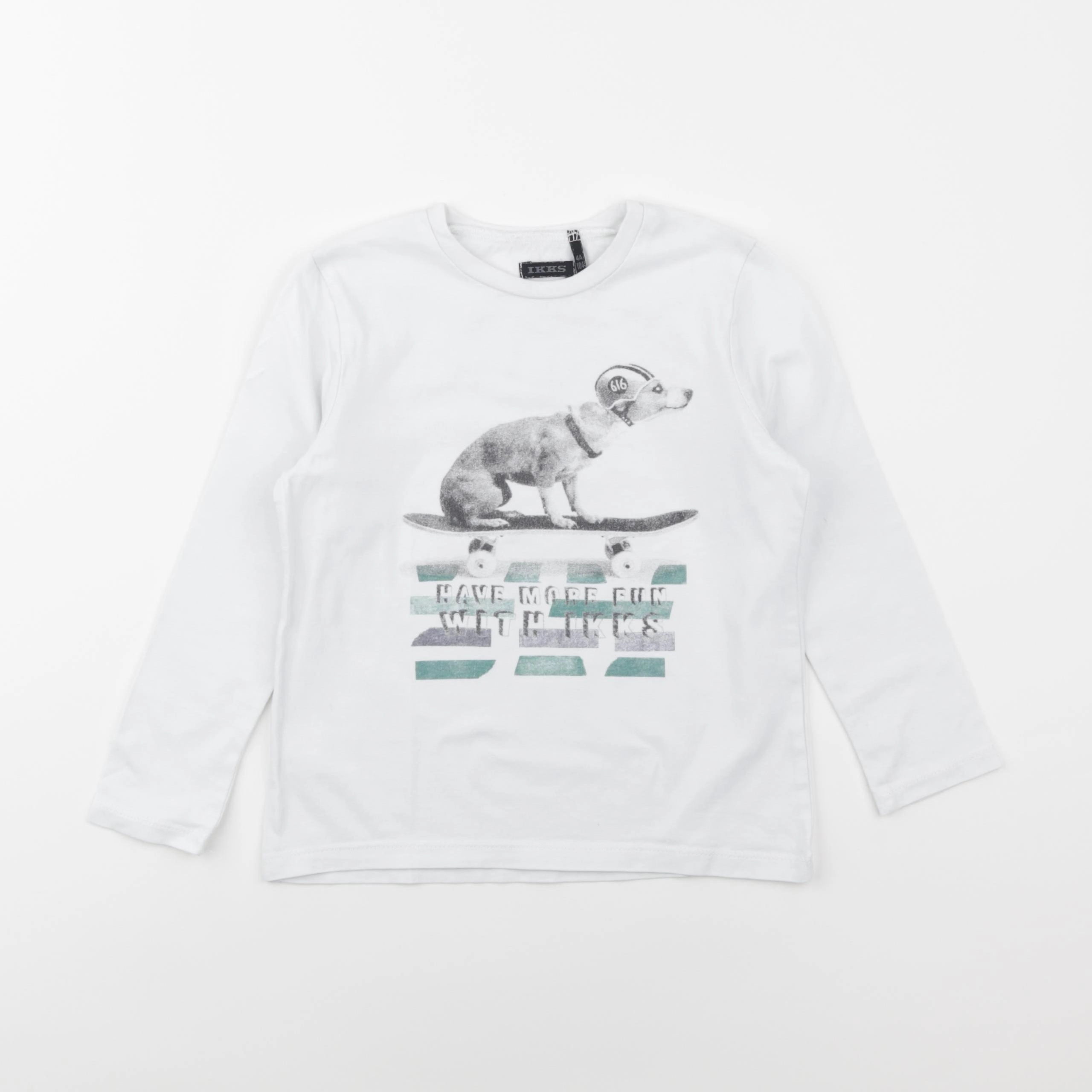 IKKS - tee-shirt blanc - 4 ans
