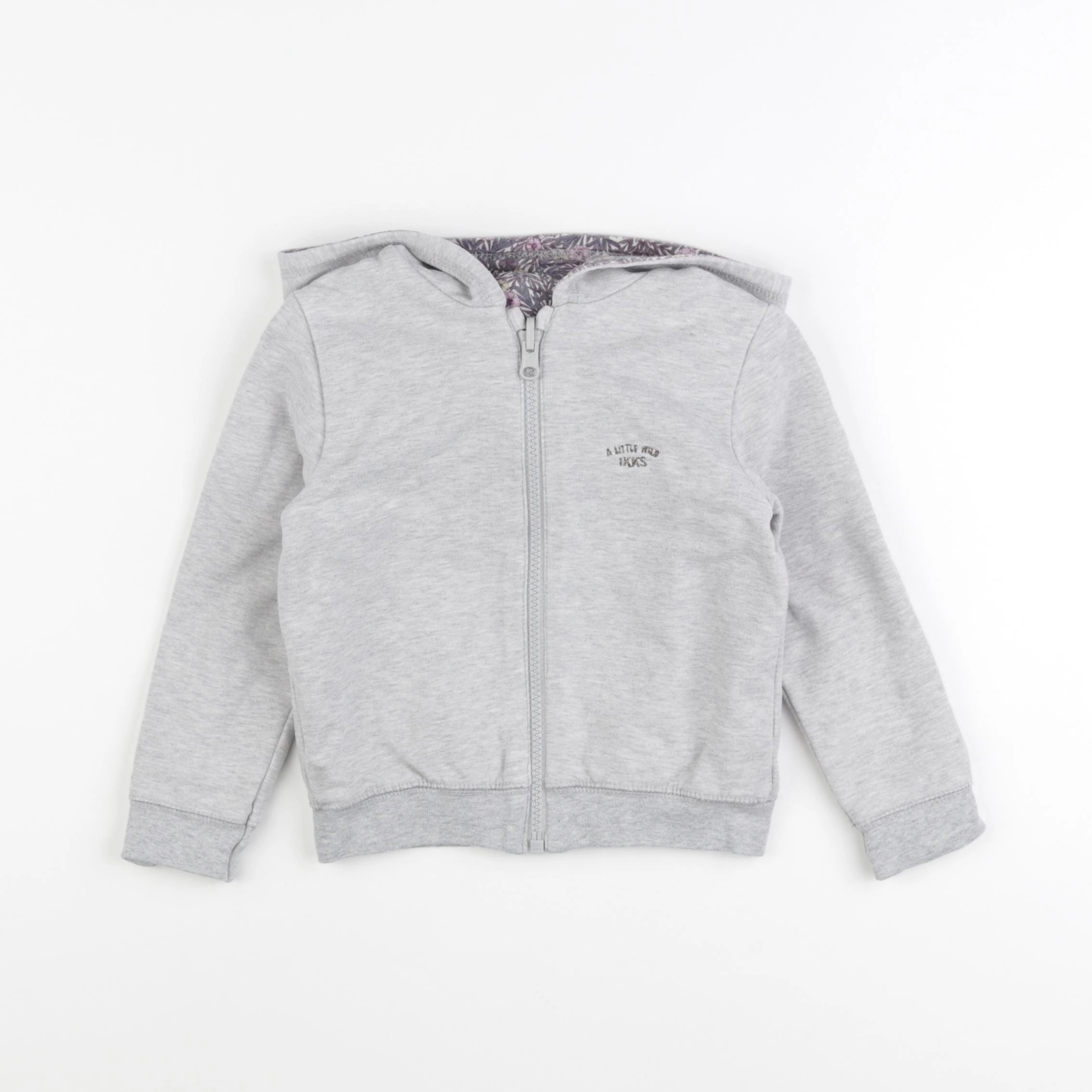 IKKS - sweat réversible gris - 3 ans