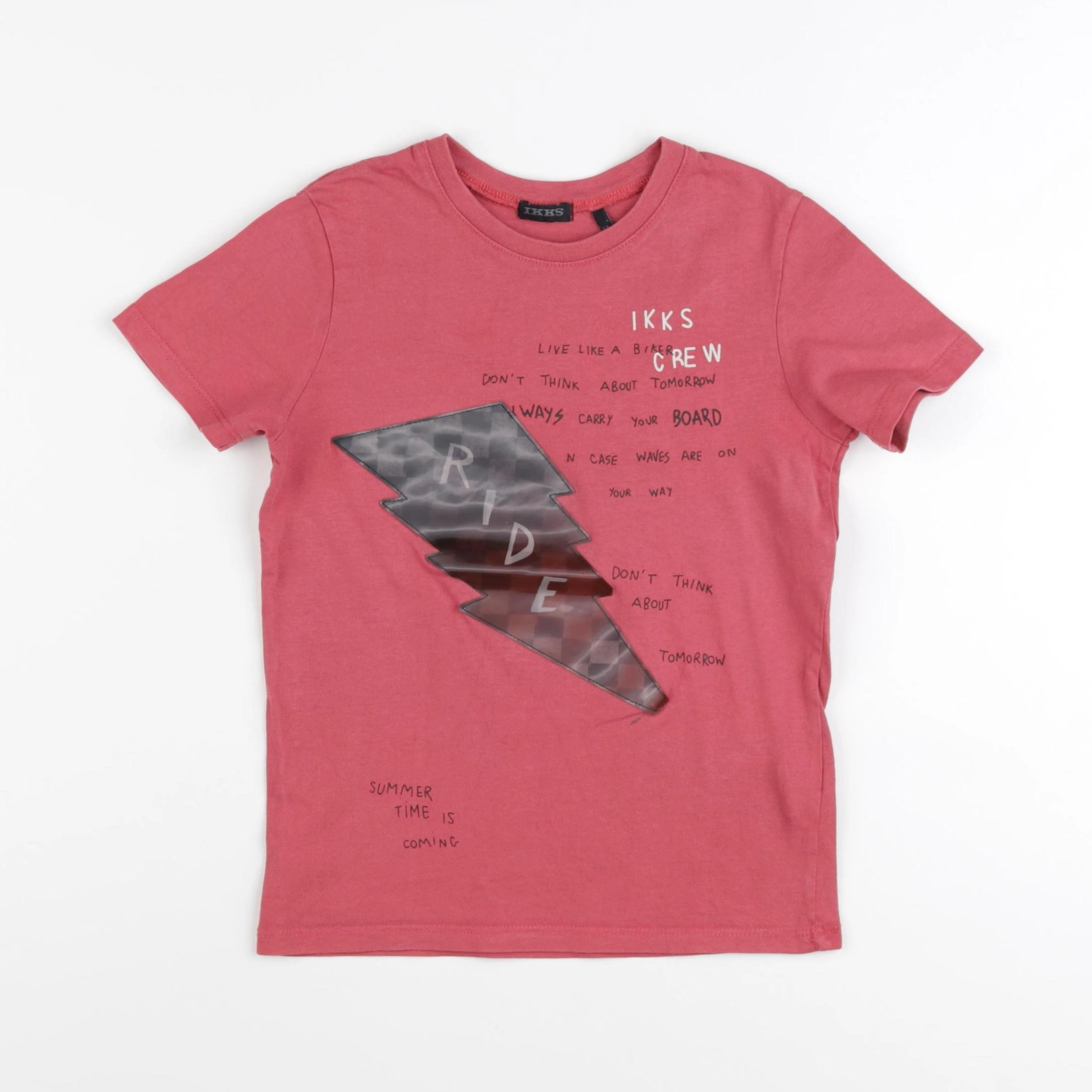 IKKS - tee-shirt rouge - 6 ans