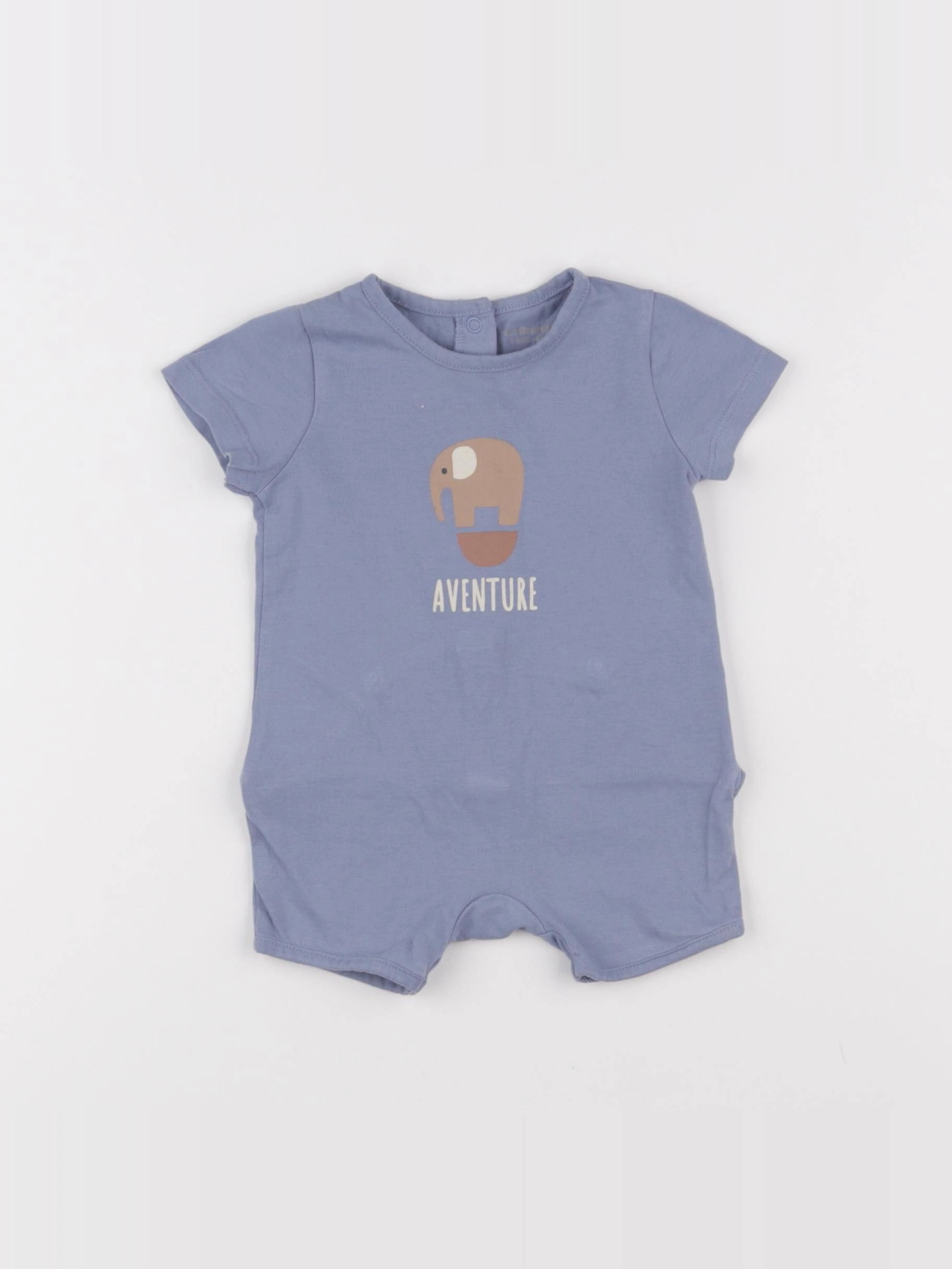 Vertbaudet - combinaison bleu - 3 mois