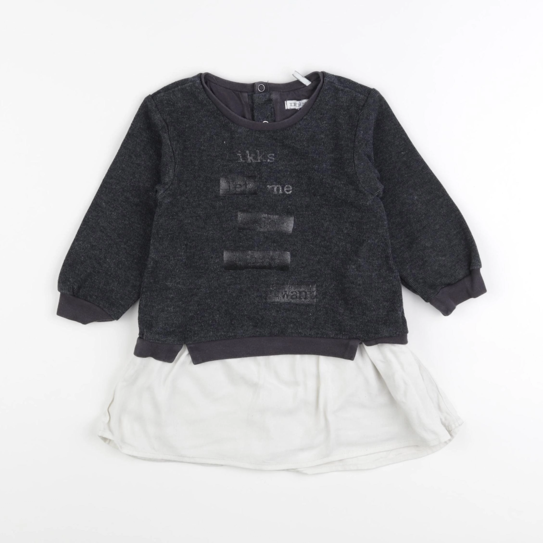IKKS - robe gris - 2 ans