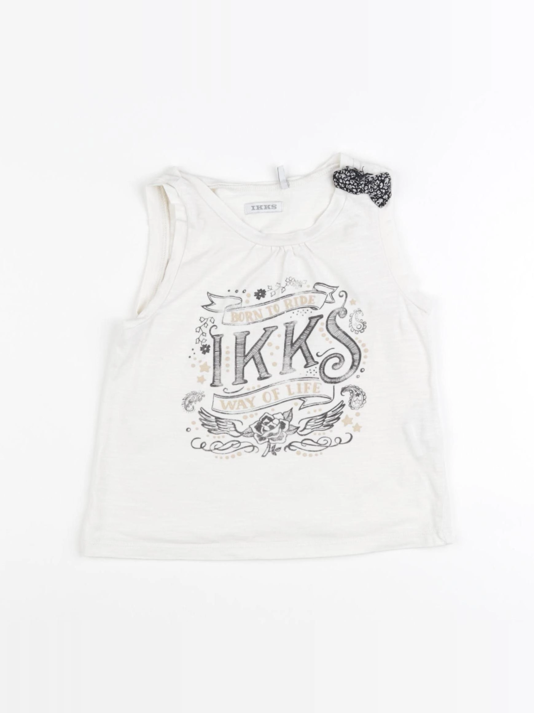 IKKS - débardeur blanc - 3 ans