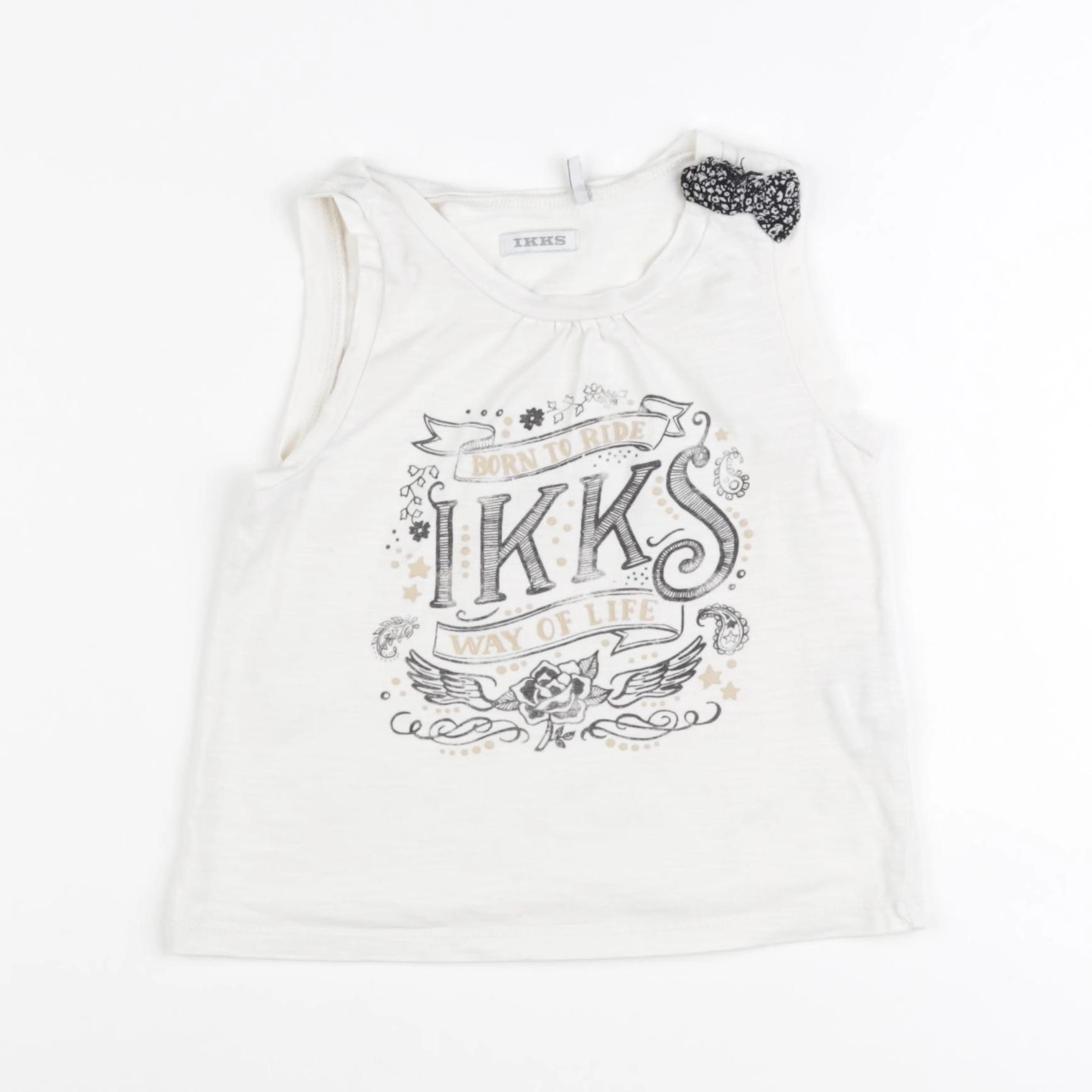 IKKS - débardeur blanc - 3 ans