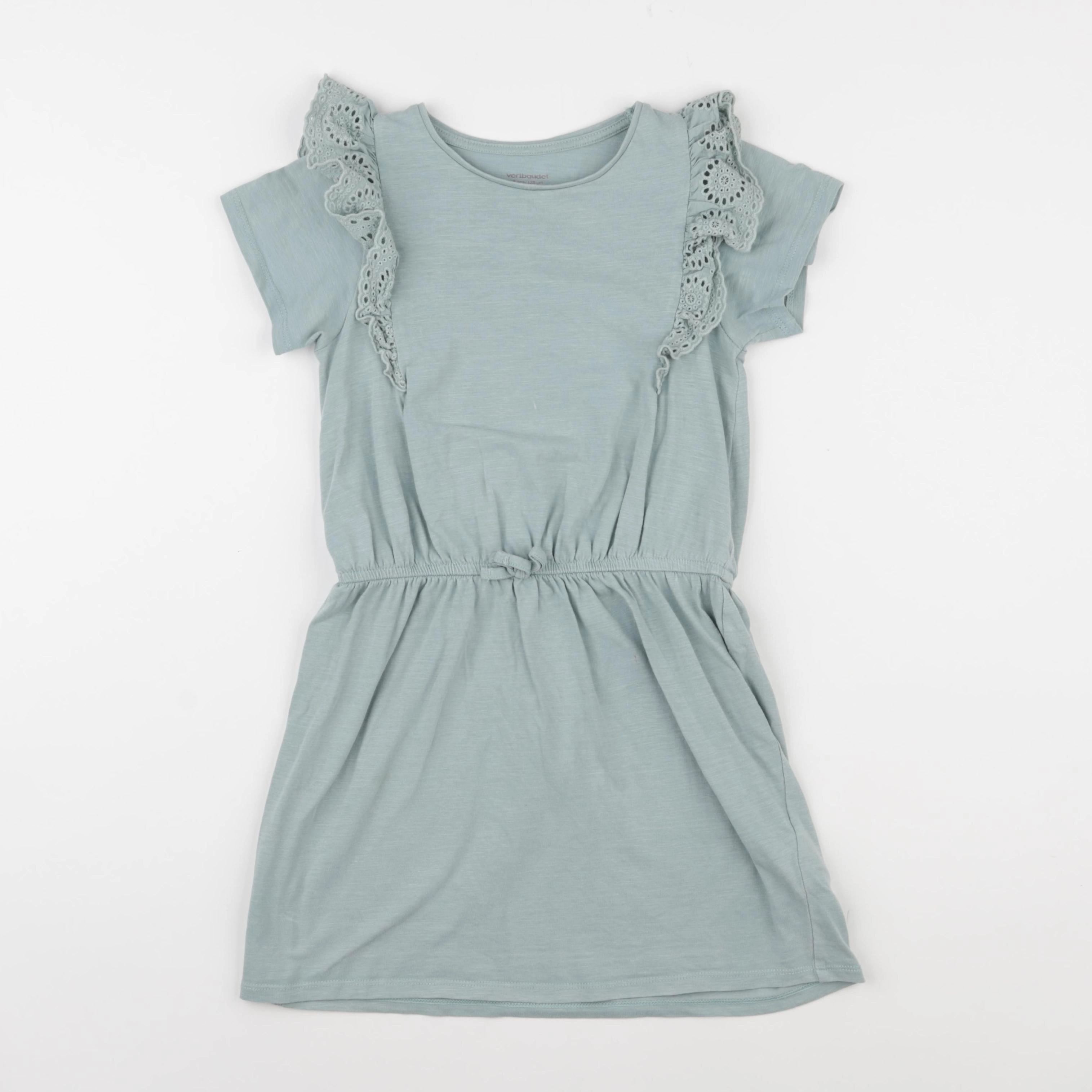 Vertbaudet - robe vert - 8 ans