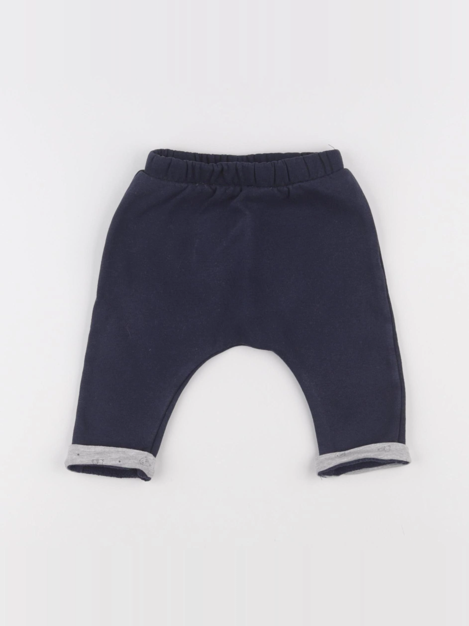 Vertbaudet - sarouel bleu - 9 mois