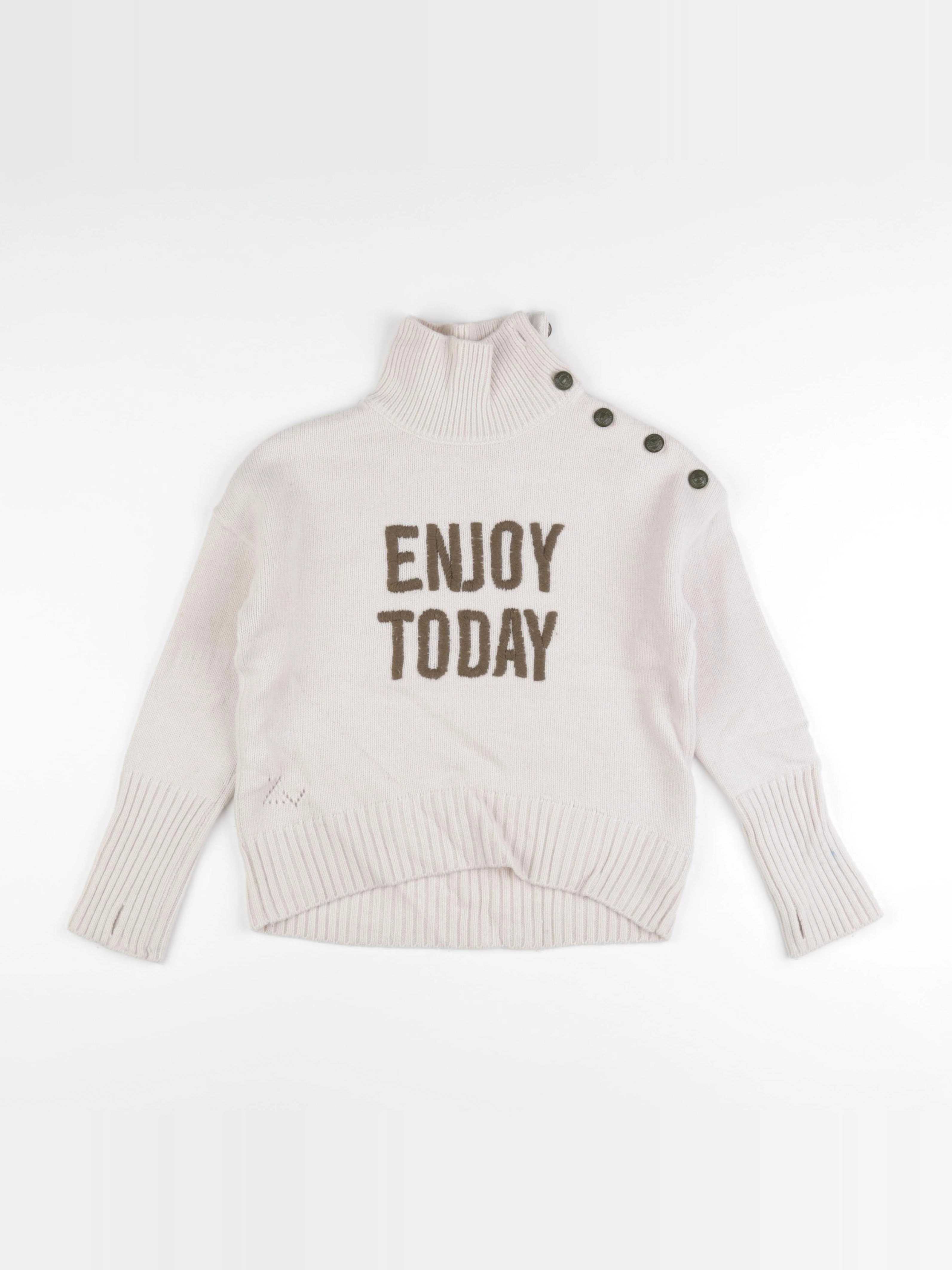 Zadig & Voltaire - pull beige - 12 ans