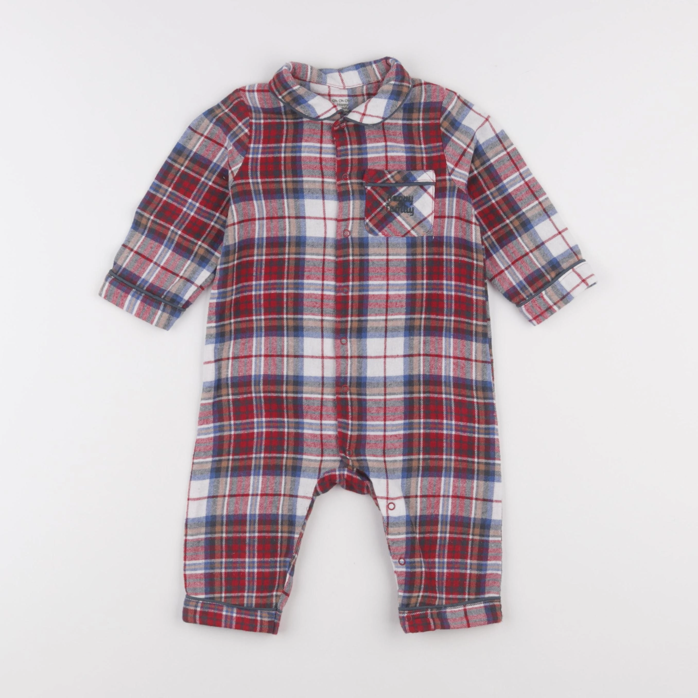 Vertbaudet - pyjama coton multicolore - 9/12 mois