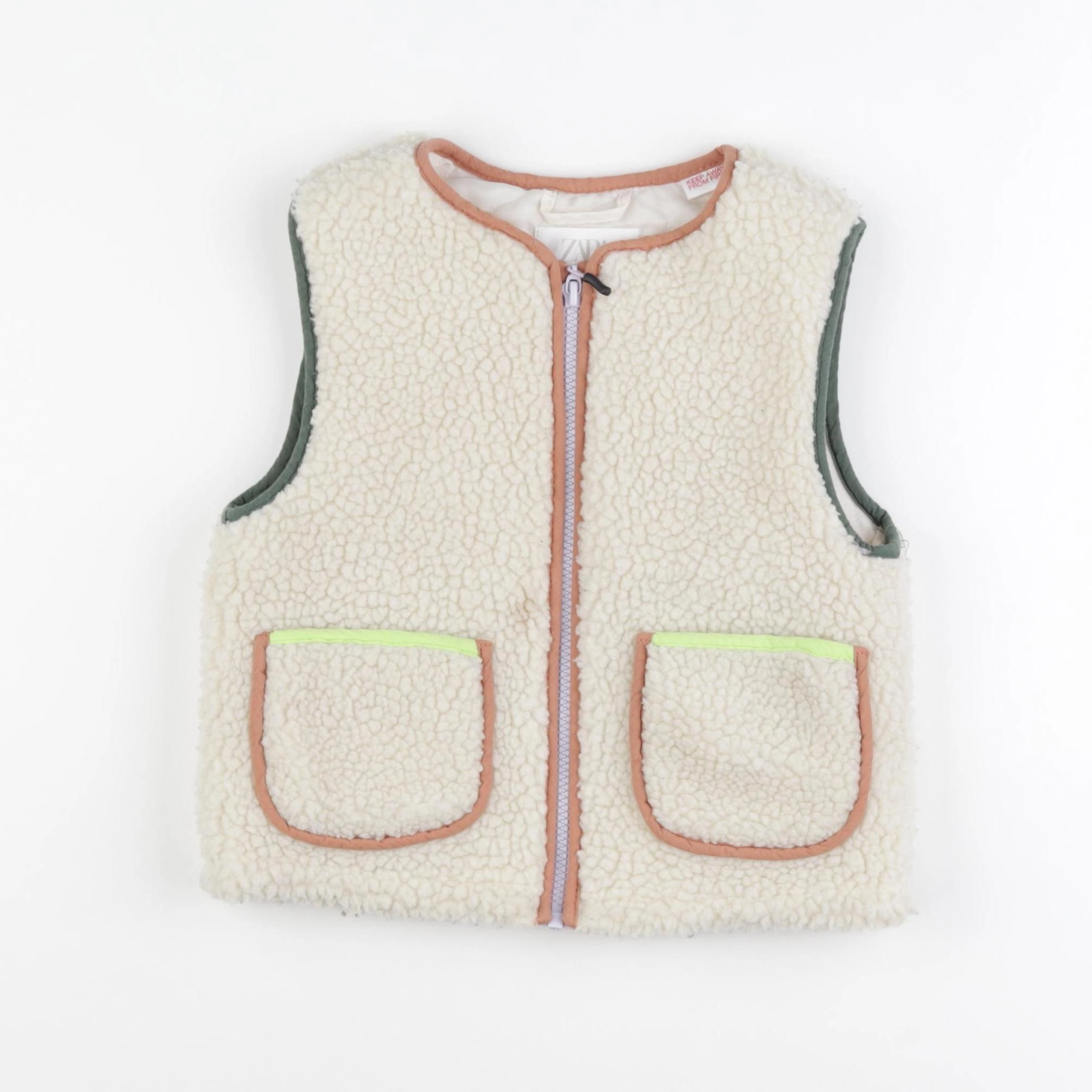 Zara - gilet beige - 18/24 mois