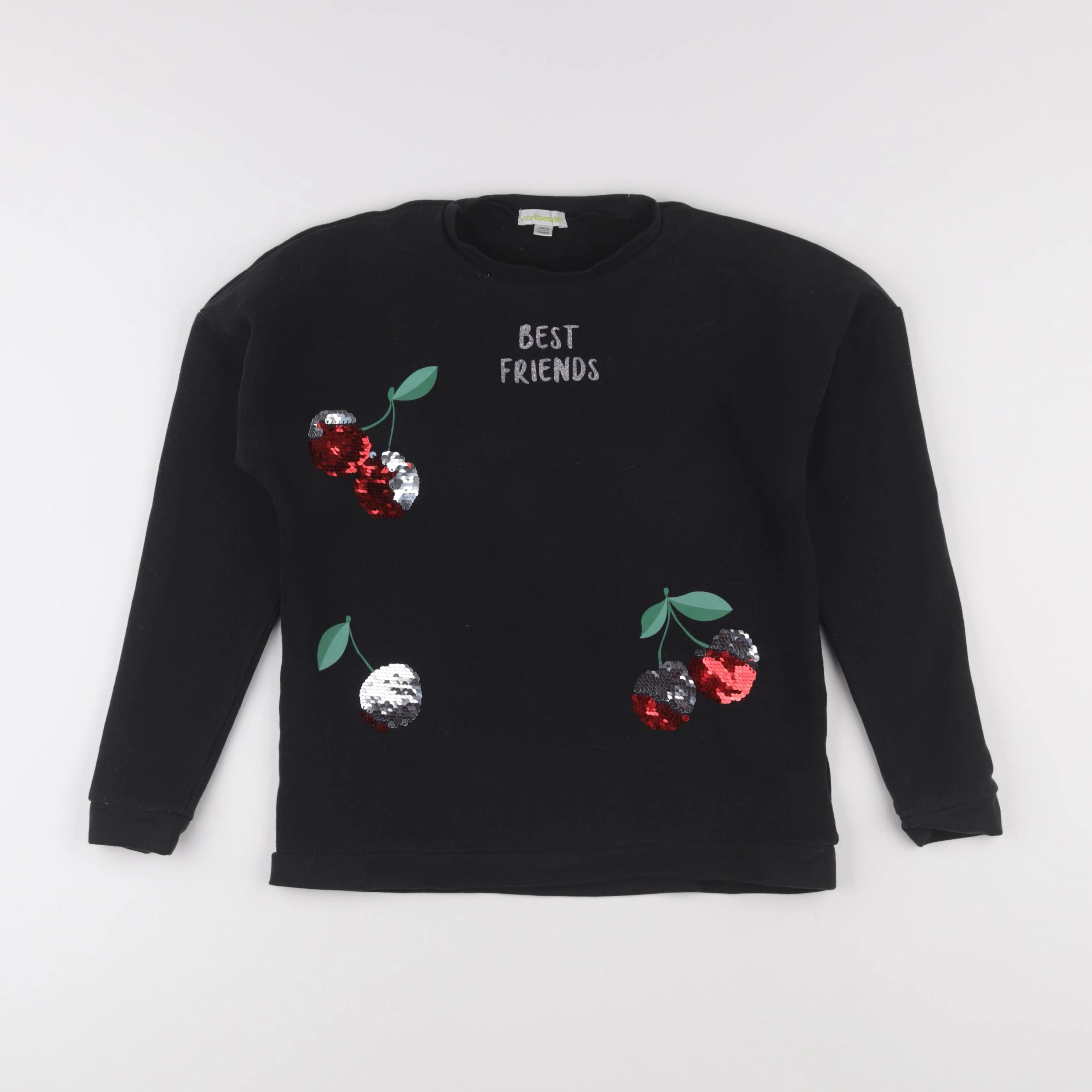 Vertbaudet - sweat multicolore - 10 ans