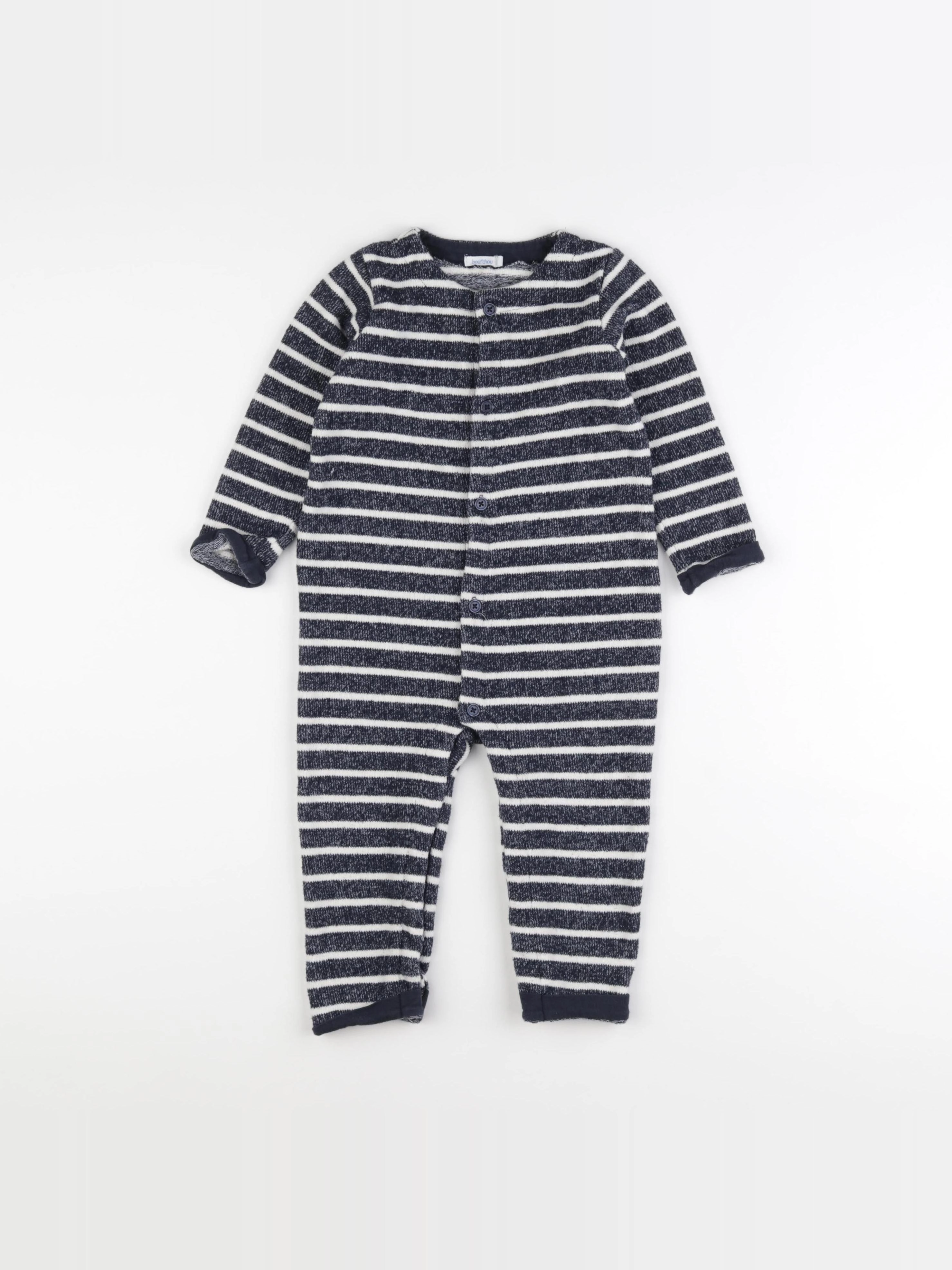Boutchou - combinaison bleu, blanc - 18 mois