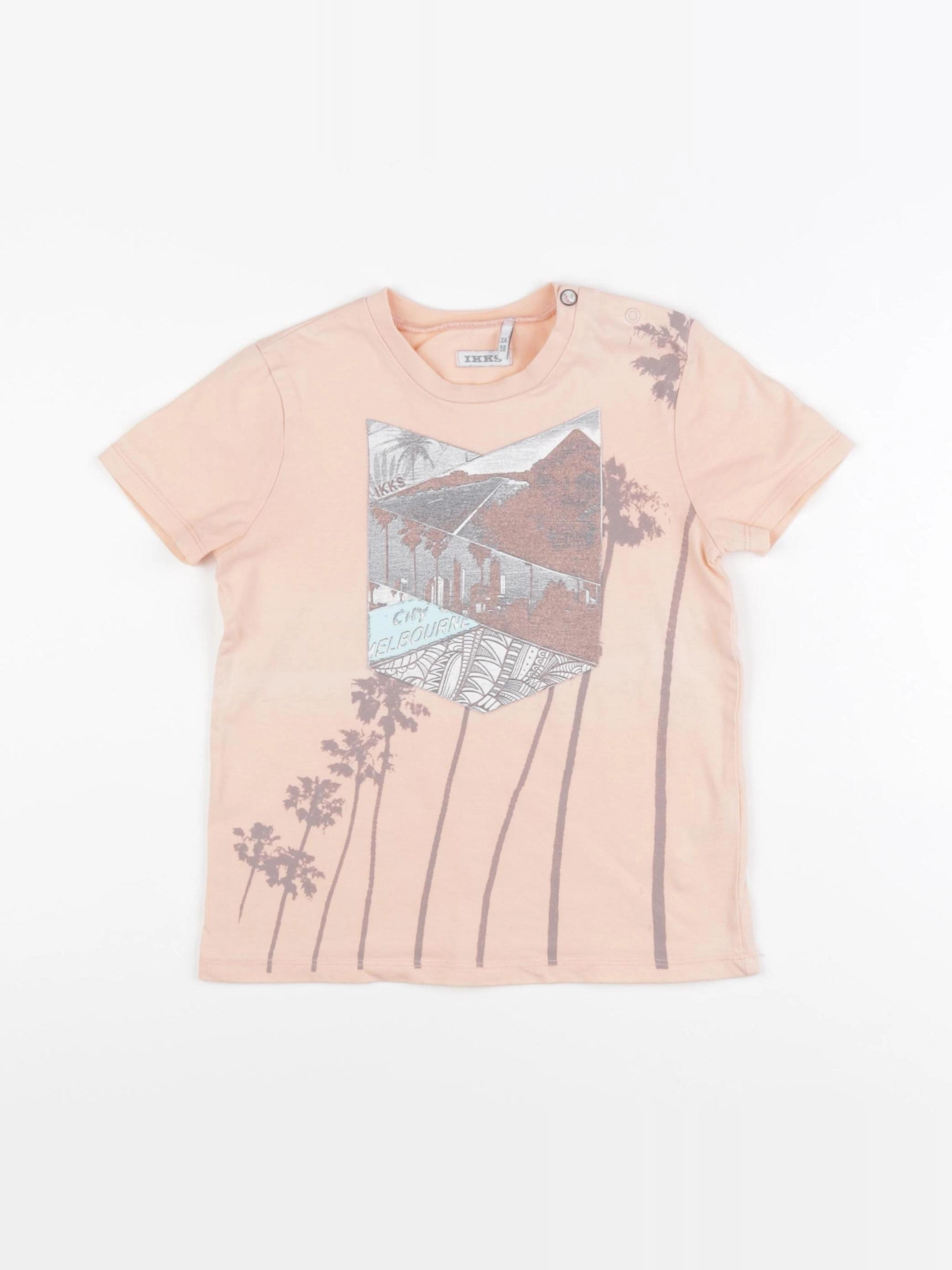 IKKS - tee-shirt rose - 3 ans