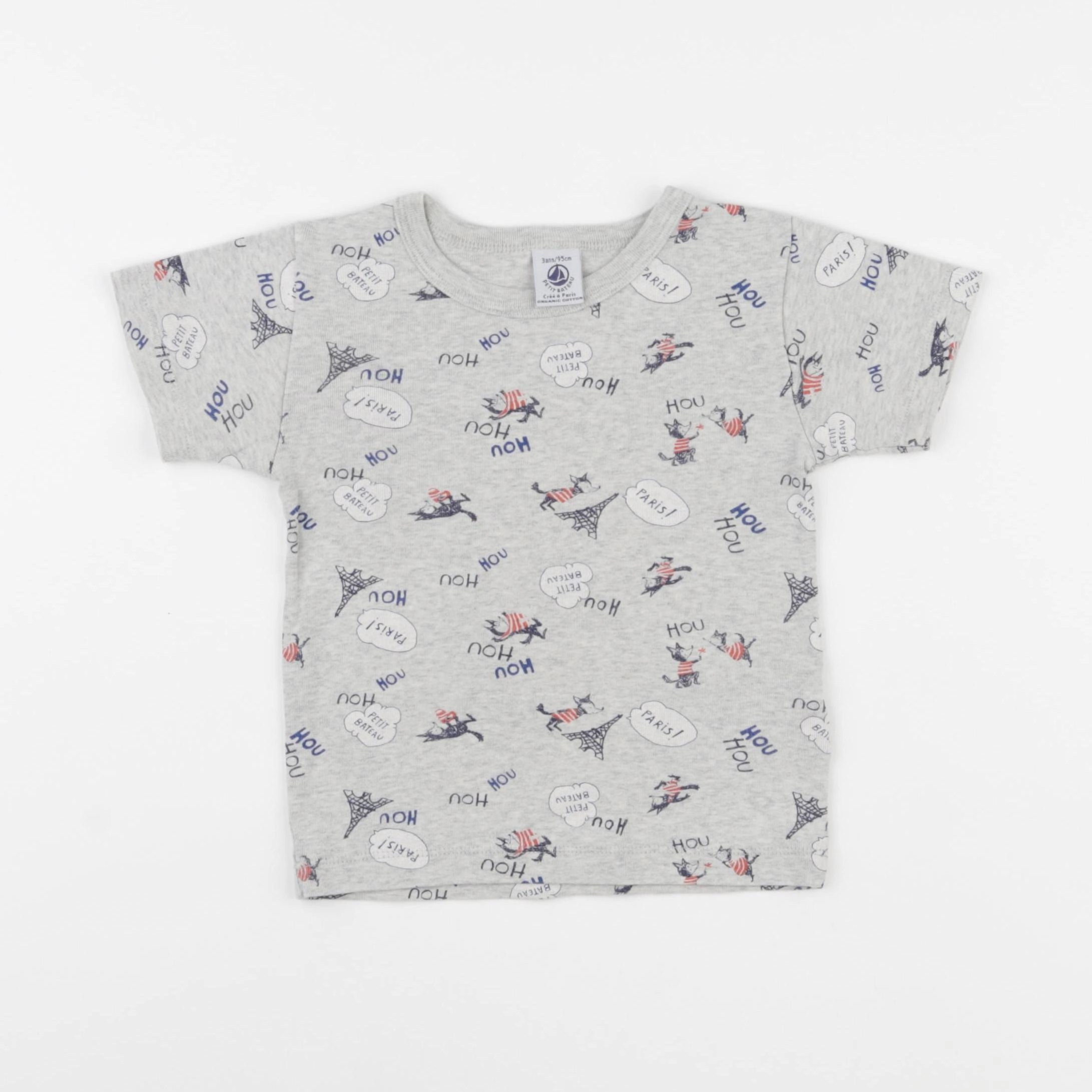 Petit Bateau - maillot de corps gris - 3 ans