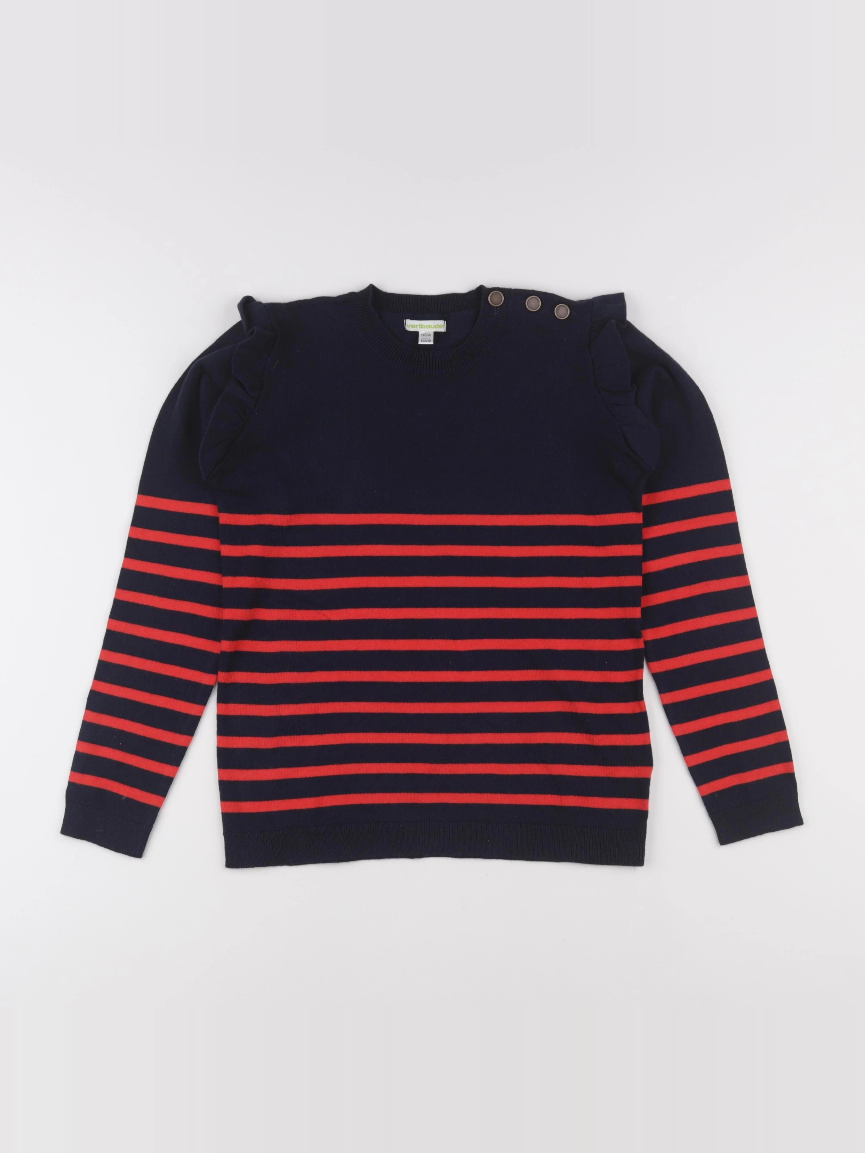 Vertbaudet - pull bleu - 10 ans