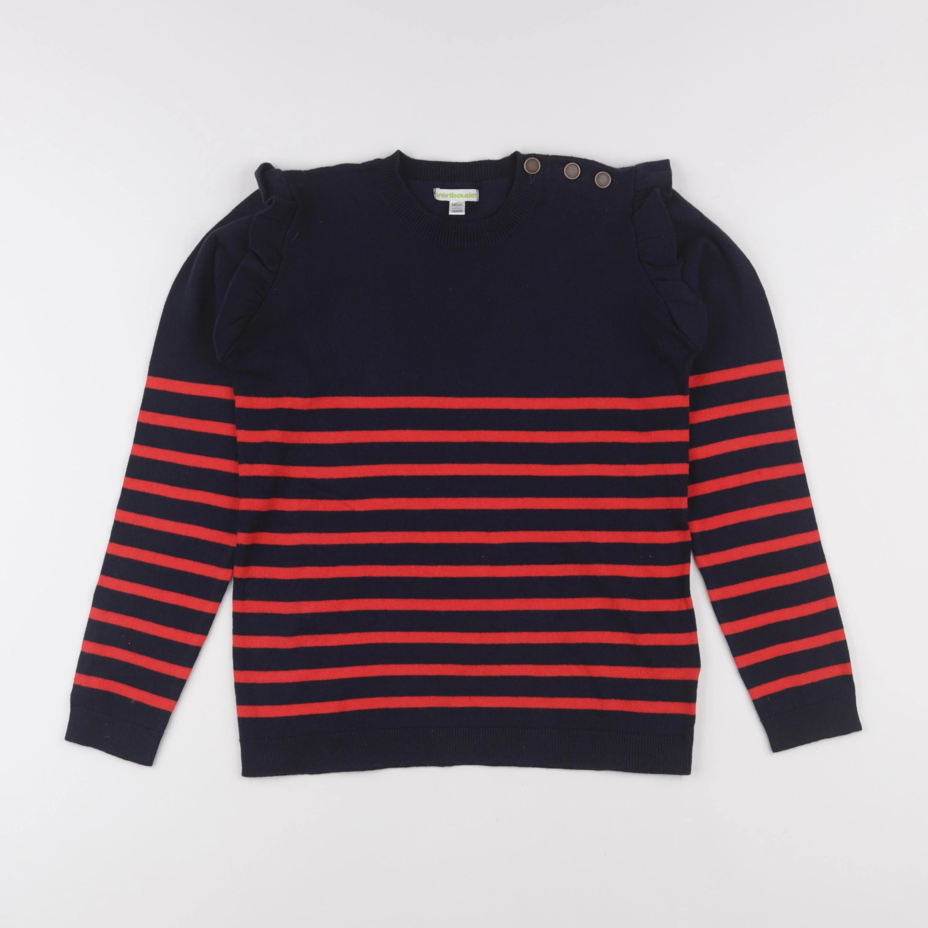 Vertbaudet - pull bleu - 10 ans