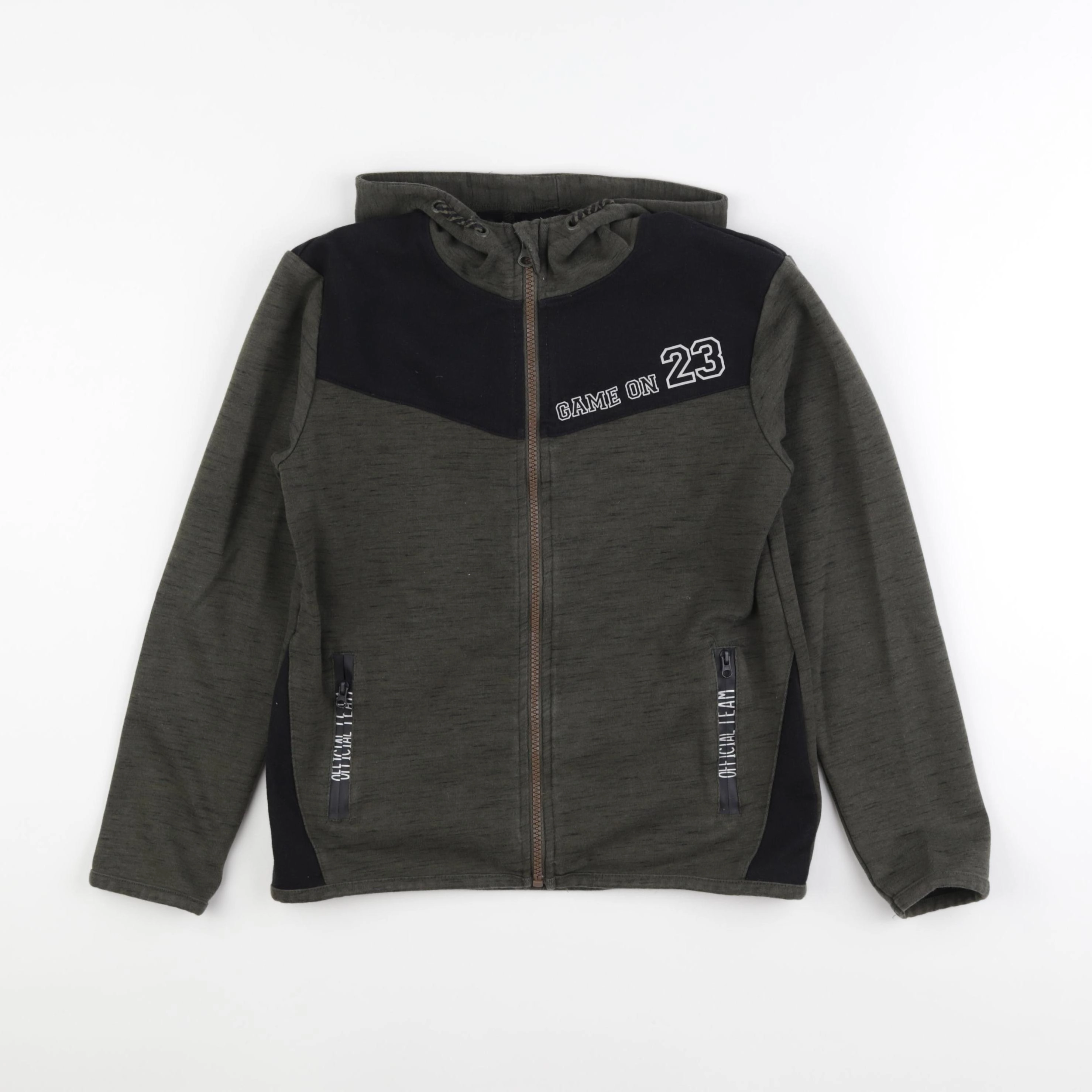 Vertbaudet - sweat vert - 12 ans