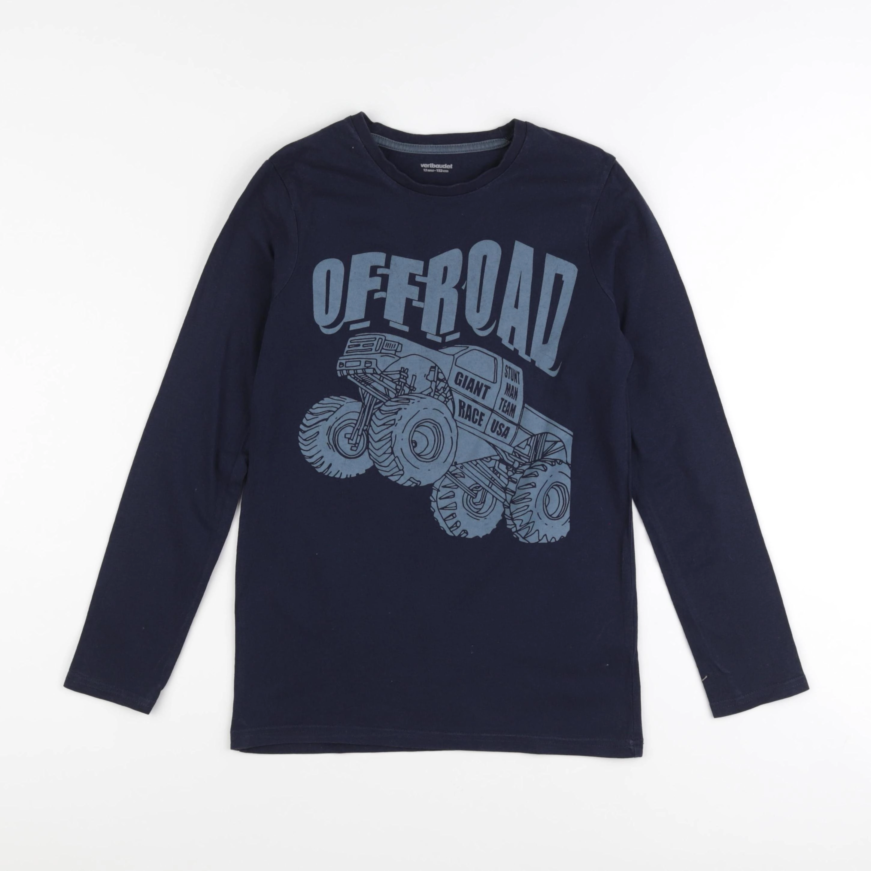 Vertbaudet - tee-shirt bleu - 12 ans